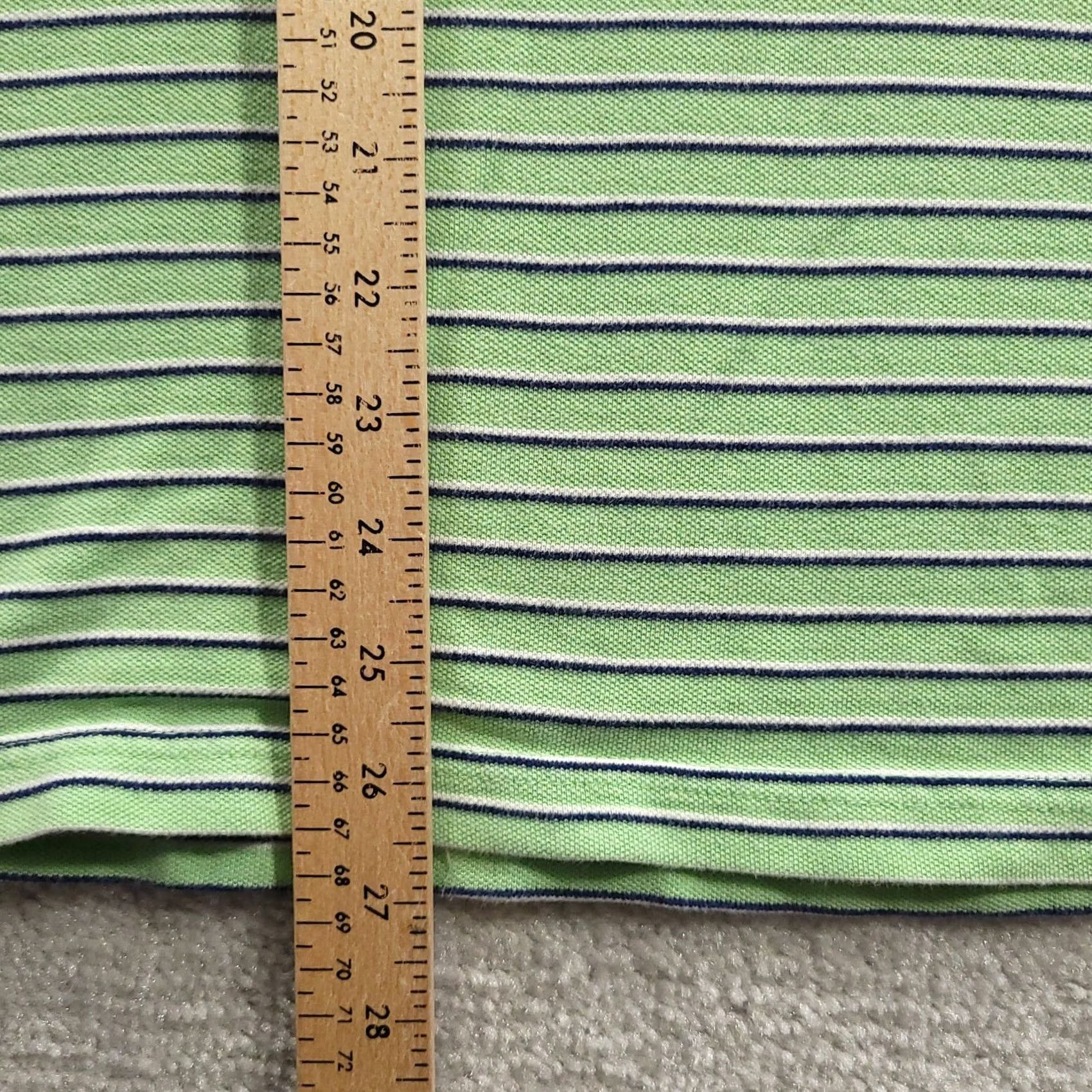 Chaps VINTAGE Chaps Polo Shirt Mens XL Green Stripe Short Sleeve Easy Care Stretch Collared Size US XL / EU 56 / 4 - 7 Thumbnail
