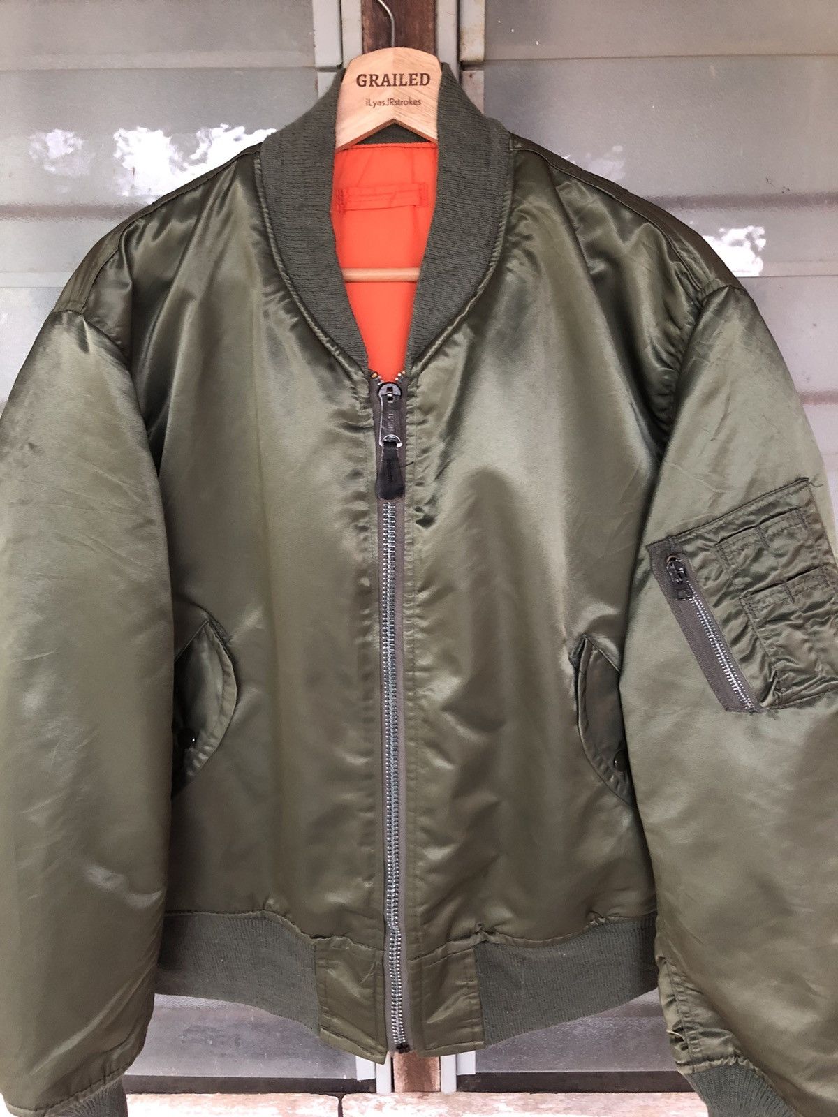 Standard Issue Vtg Corinth MFG MA-1 Flyers Man Special Issue Miltary Jacket Size US L / EU 52-54 / 3 - 2 Thumbnail