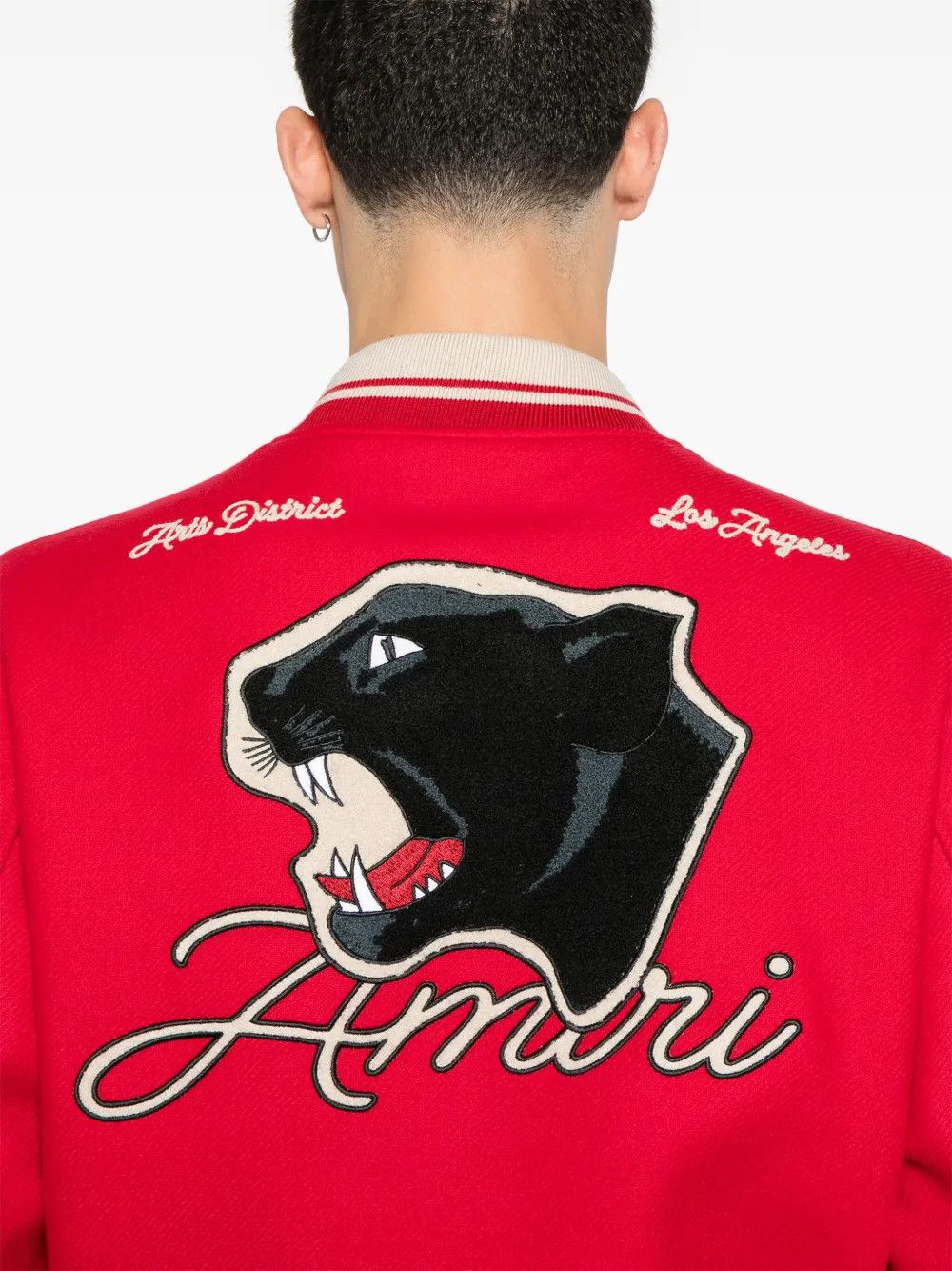 Amiri o1h1sh10525 Panther Bomber in Varsity Red Size US XXL / EU 58 / 5 - 4 Thumbnail
