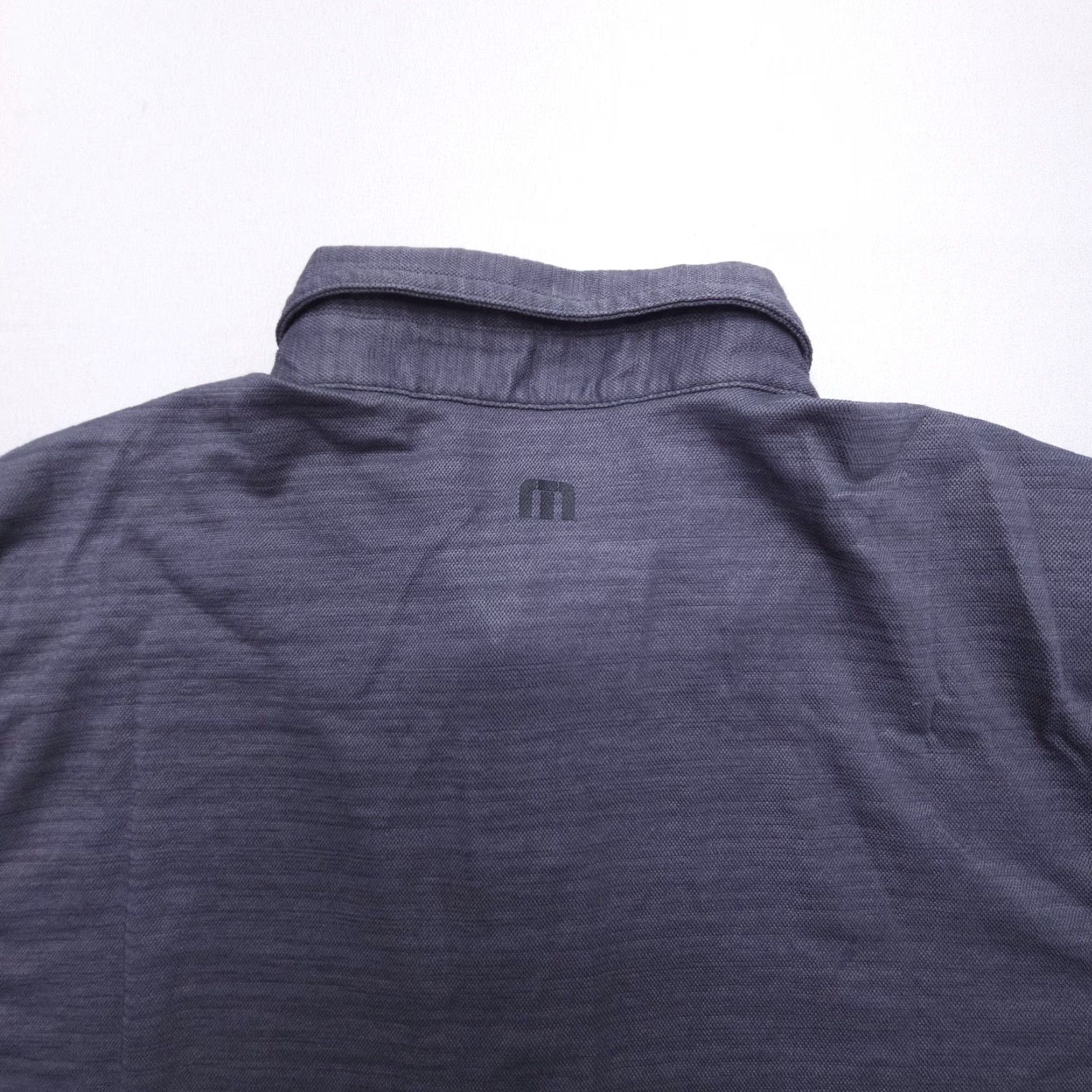 TravisMathew Travis Mathew Golf Polo Mens M Gray Pima Cotton Blend Logo Short Sleeve Shirt 90s Theme USA Mens Size US M / EU 48-50 / 2 - 8 Thumbnail