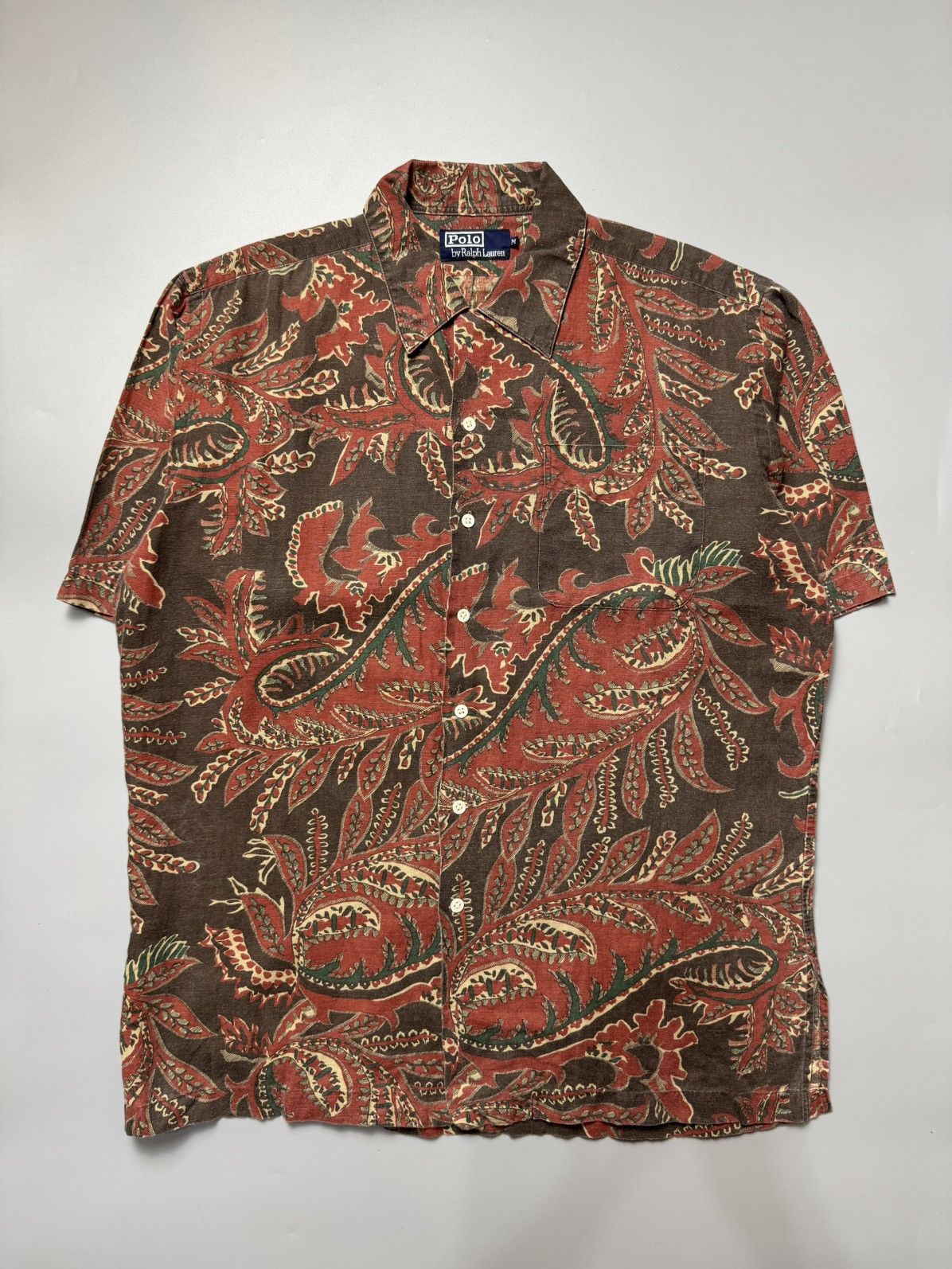 Polo Ralph Lauren × Vintage Vintage 1990s Polo Ralph Lauren Floral Shirts Size US M / EU 48-50 / 2 - 1 Thumbnail