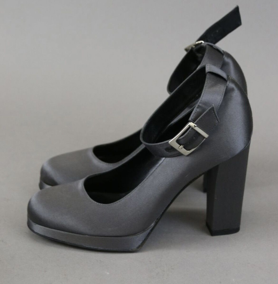 image of Paco Rabanne Platform Shoes in Gris Metal, Women's (Size 7)