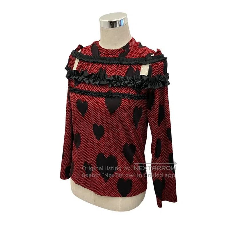 Comme des Garcons Comme Des Garcons Heart-shaped gathered top Size S / US 4 / IT 40 - 1 Thumbnail