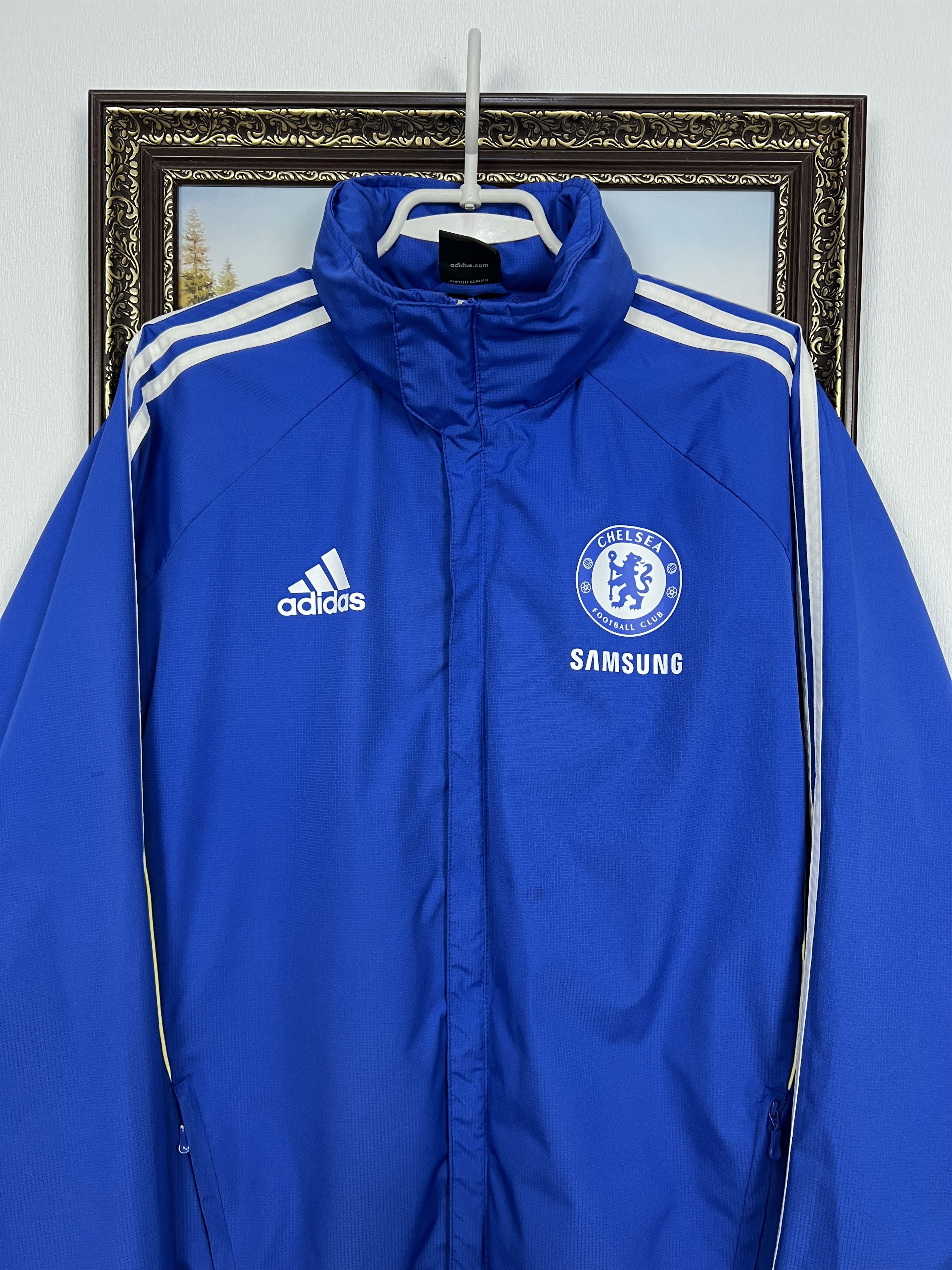 Adidas Vintage Adidas Chelsea Football Jacket Soccer Track Top Size US M / EU 48-50 / 2 - 2 Thumbnail