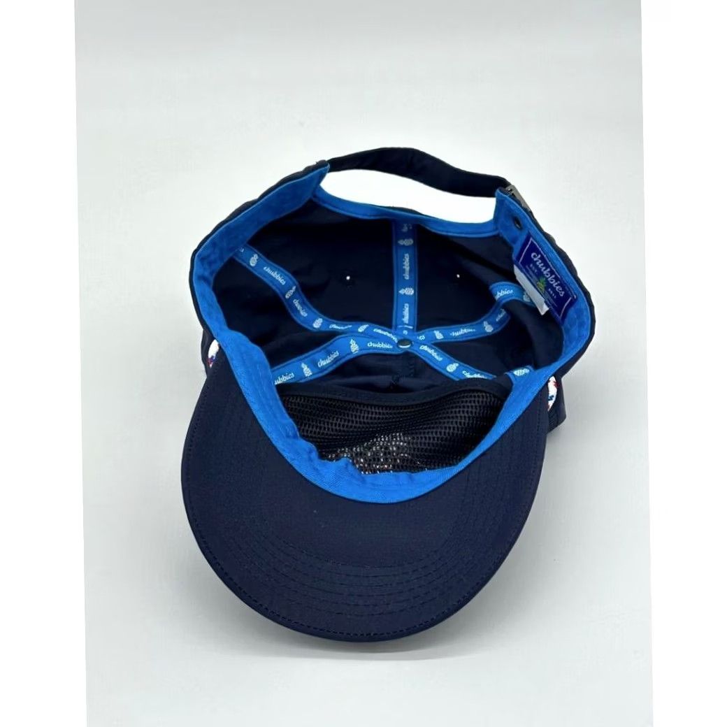 Chubbies Chubbies Hats Strapback Navy Blue Nylon Rope Brim Cap Surfer Mens OSFA New Size ONE SIZE - 4 Thumbnail