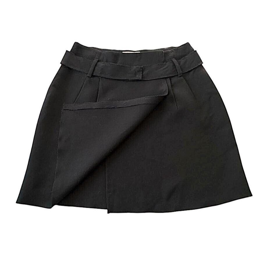 Prada Archival Prada FW2006 Black Wool Wrap Skirt IT46 Italy Size 32" / US 10 / IT 46 - 6 Thumbnail