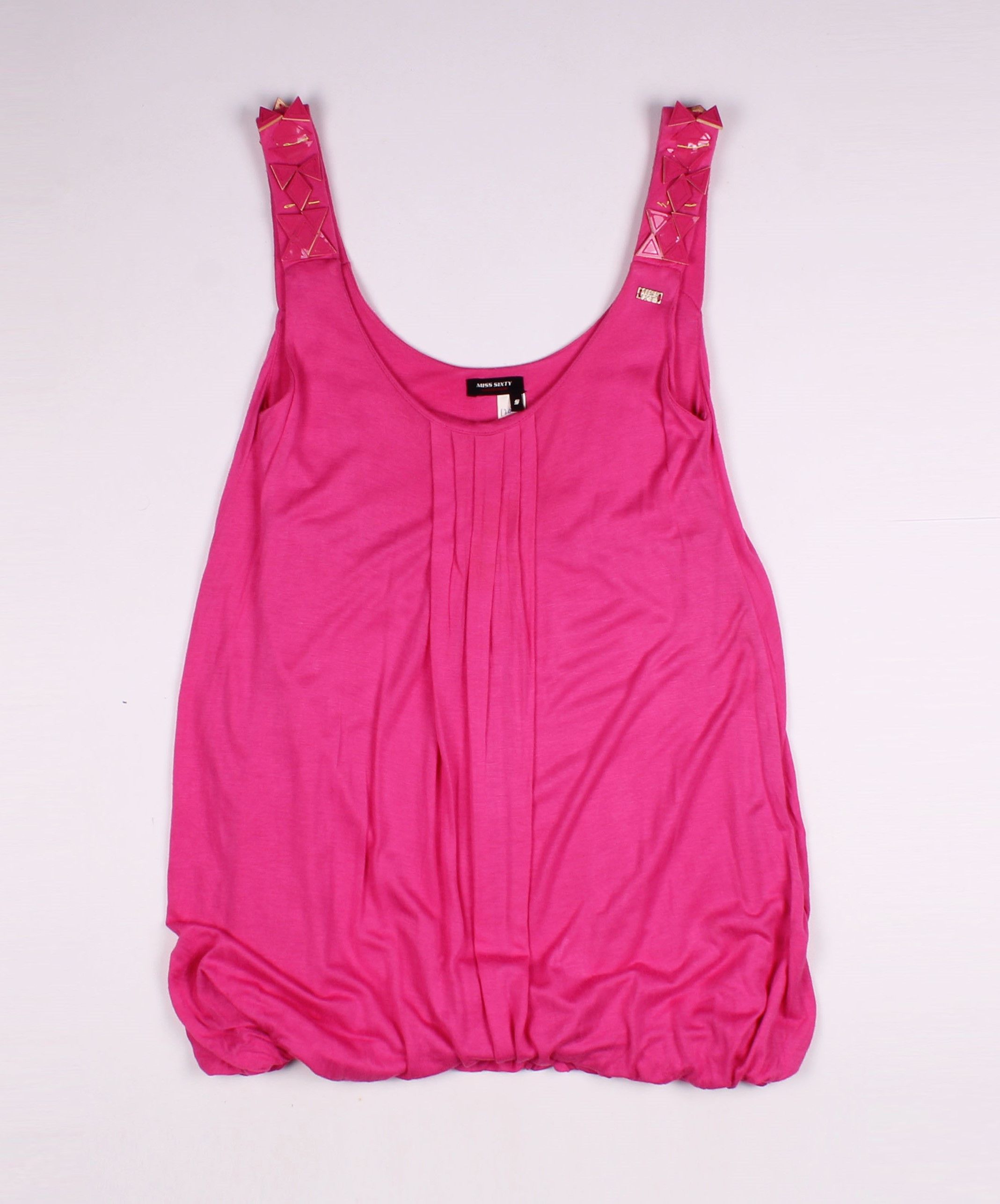 Miss Sixty × Vintage Vintage Miss Sixty Y2K Pink Bubble Tunic Top Size S / US 4 / IT 40 - 4 Thumbnail