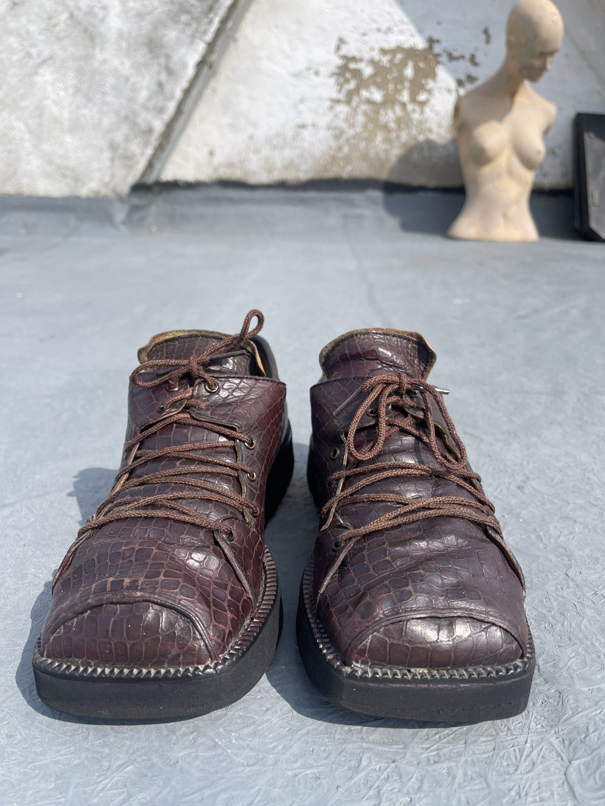 John Moore John Moore Hog Toe Shoes – UK 4 Brown 1989 Archive Size US 6.5 / IT 36.5 - 1 Thumbnail