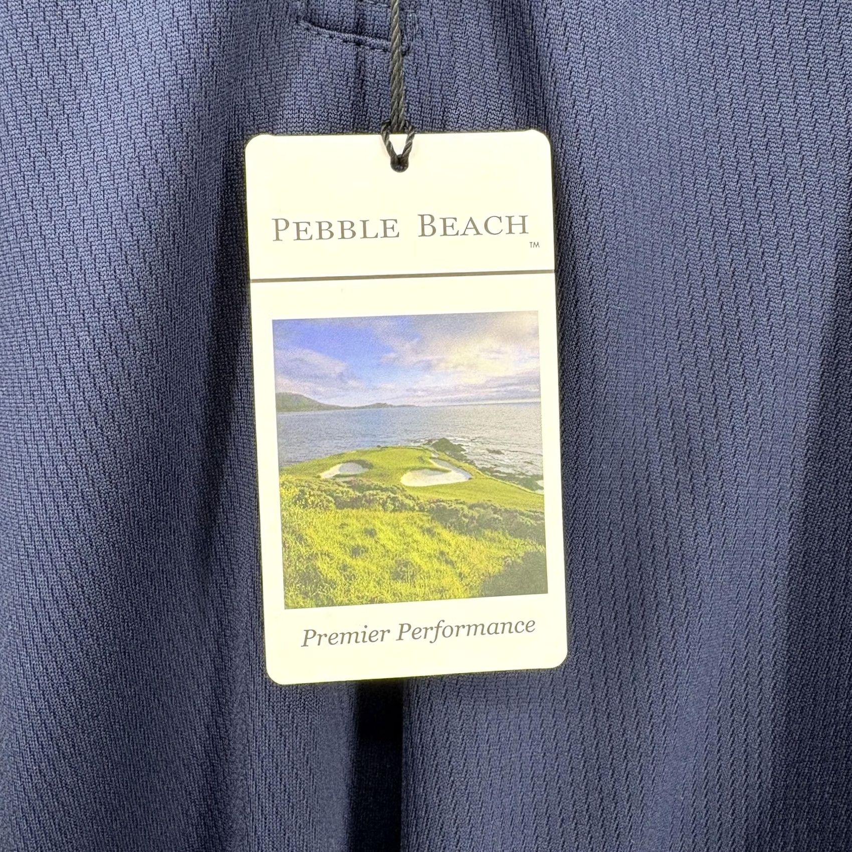Vintage Pebble Beach Polo Shirt Mens 2XL Navy Blue Premier Performance Golf Sport NWT Size US XXL / EU 58 / 5 - 4 Thumbnail
