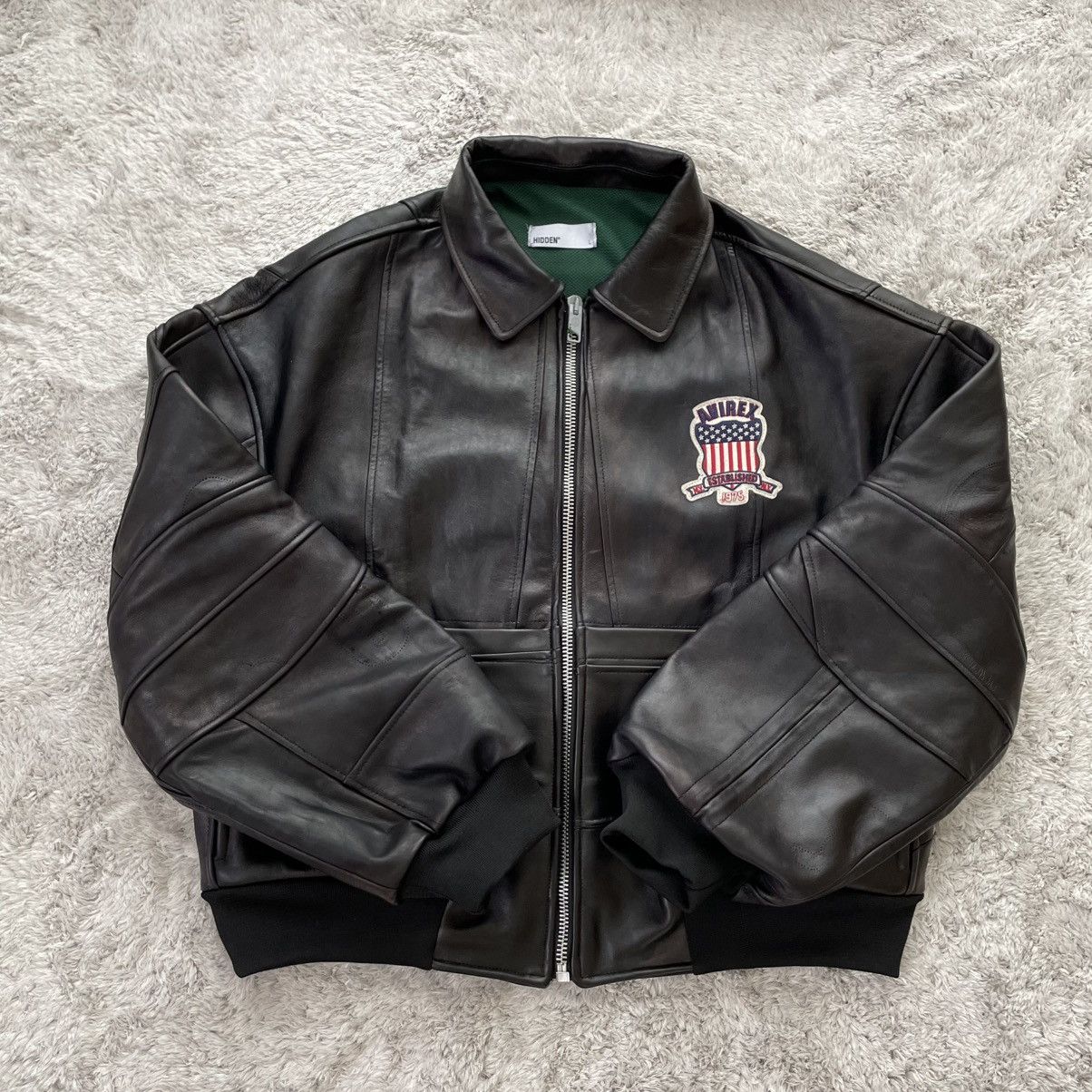 HIDDEN 1 of 20 / Hidden NY × AVIREX Leather Bomber – Size L Size US L / EU 52-54 / 3 - 2 Thumbnail