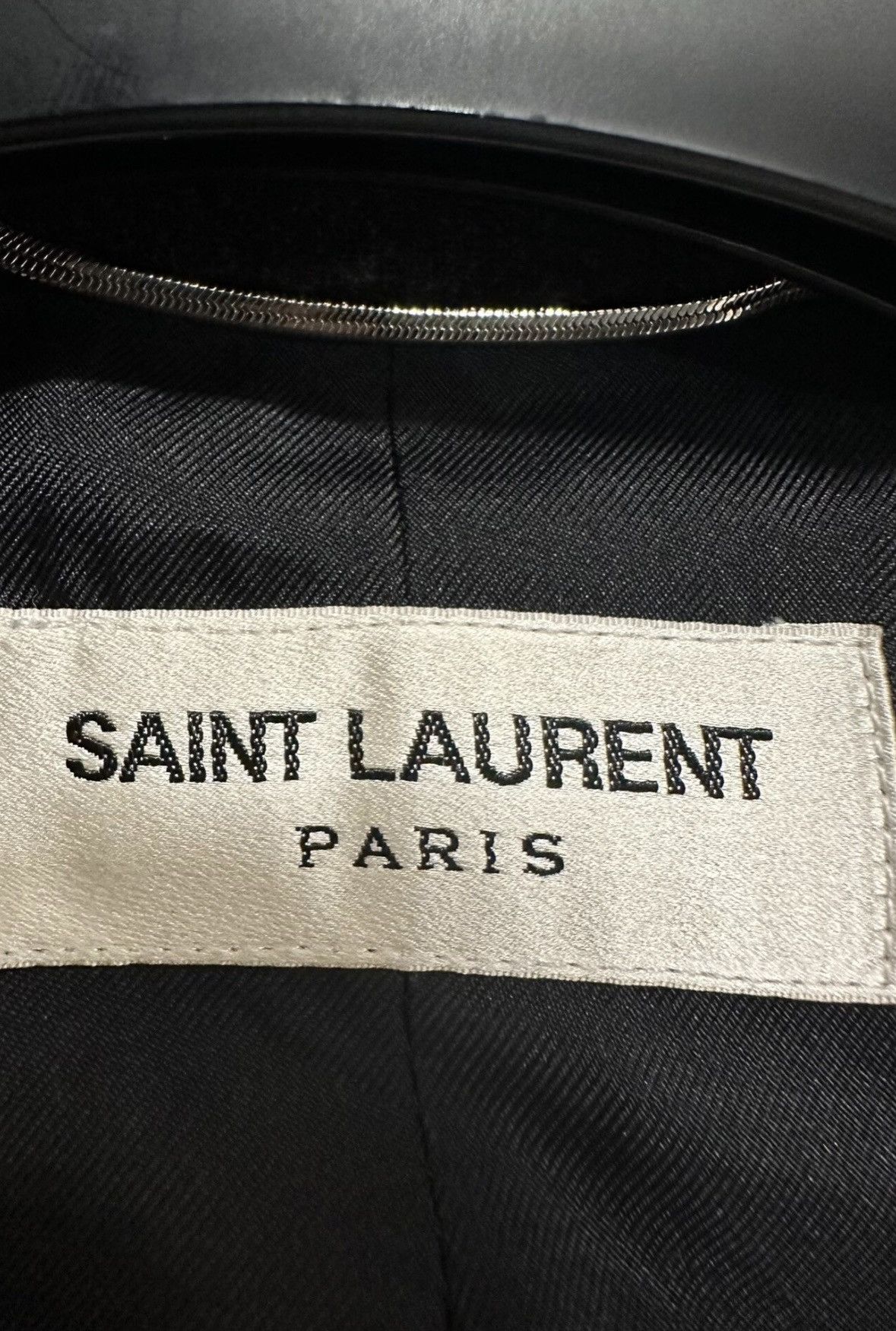 Saint Laurent Paris Saint Laurent SLP 2015FW Sword Collar Gray Wool Suit Jacket Size 46S - 5 Thumbnail