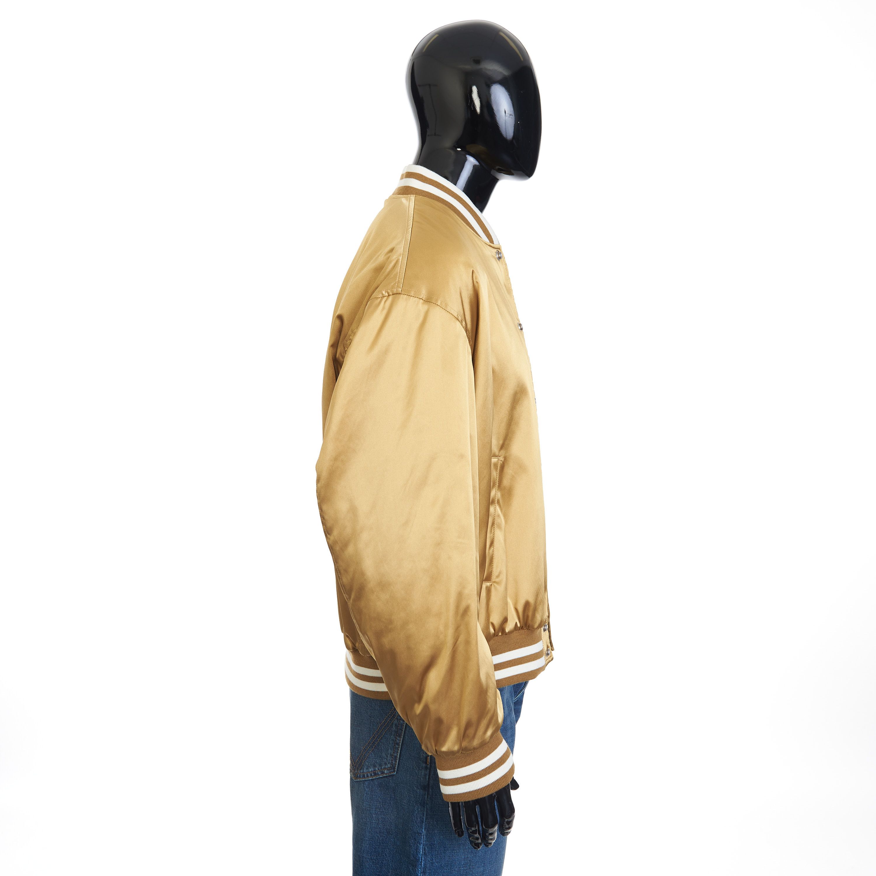 Celine Embroidered Tiger Teddy Jacket In Gold Satin-finish Nylon Size US M / EU 48-50 / 2 - 7 Thumbnail