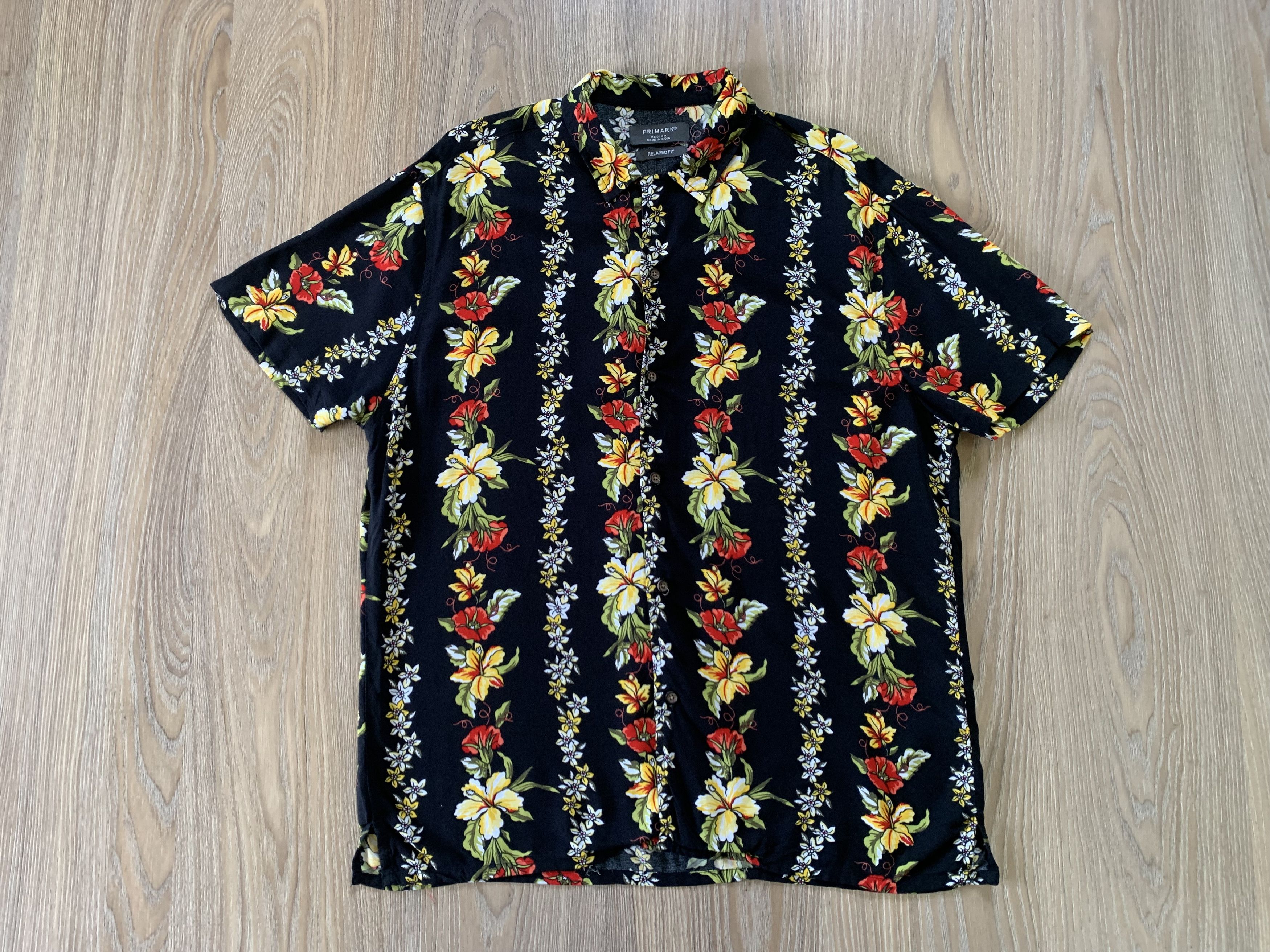 Other Primark Black Light Printed Hawaiian Shirt Size US M / EU 48-50 / 2 - 2 Thumbnail