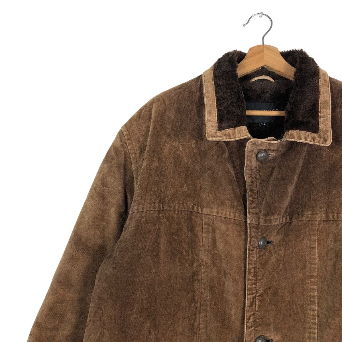 Japanese Brand 🔥Vintage Suede Jacket Monteviso Italy Mink Fur Lining Size US L / EU 52-54 / 3 - 7 Thumbnail