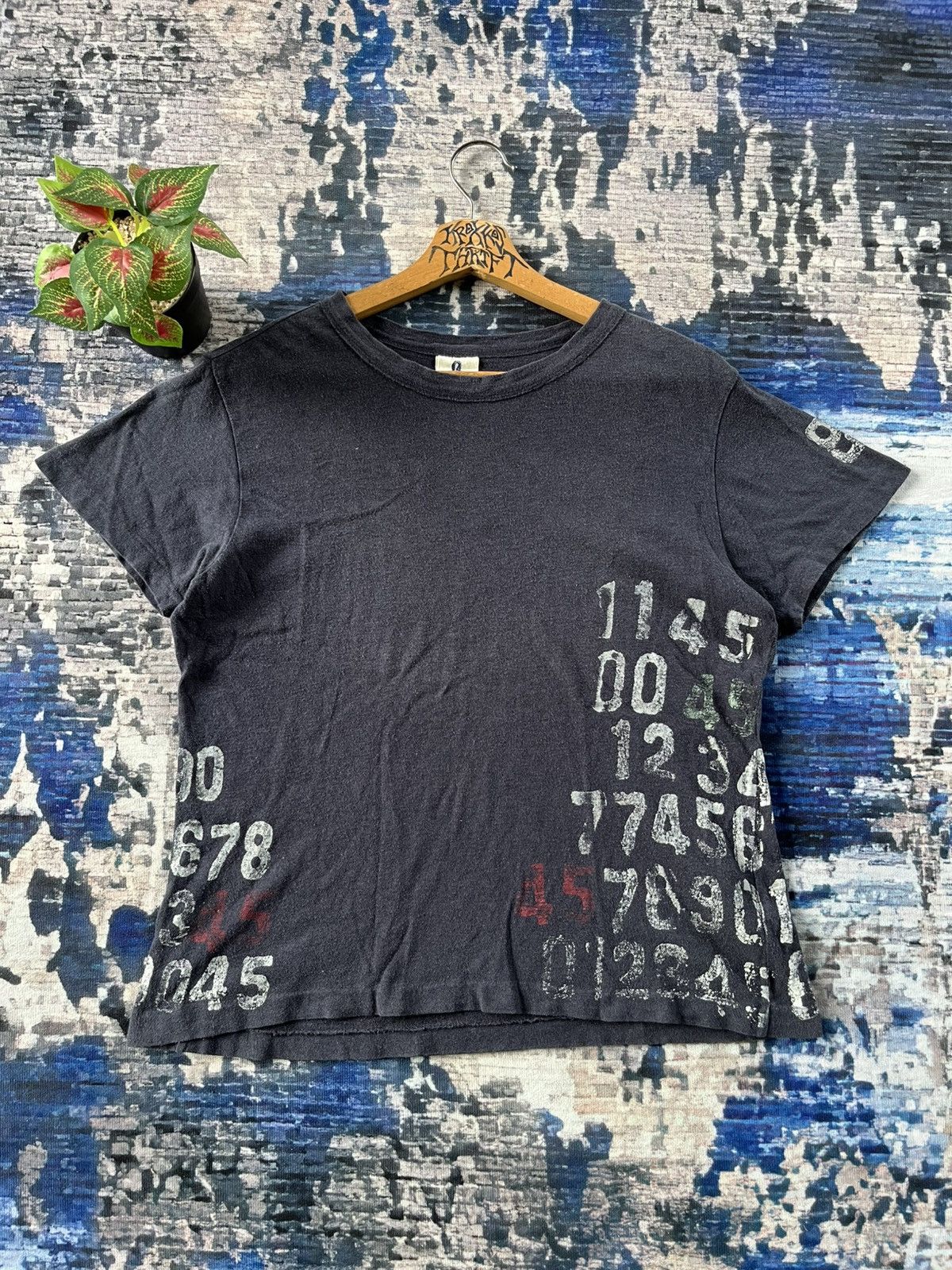 45rpm × Japanese Brand 45 RPM Over Print Spell Out Logo Boxy Tees Japan Size US M / EU 48-50 / 2 - 1 Thumbnail