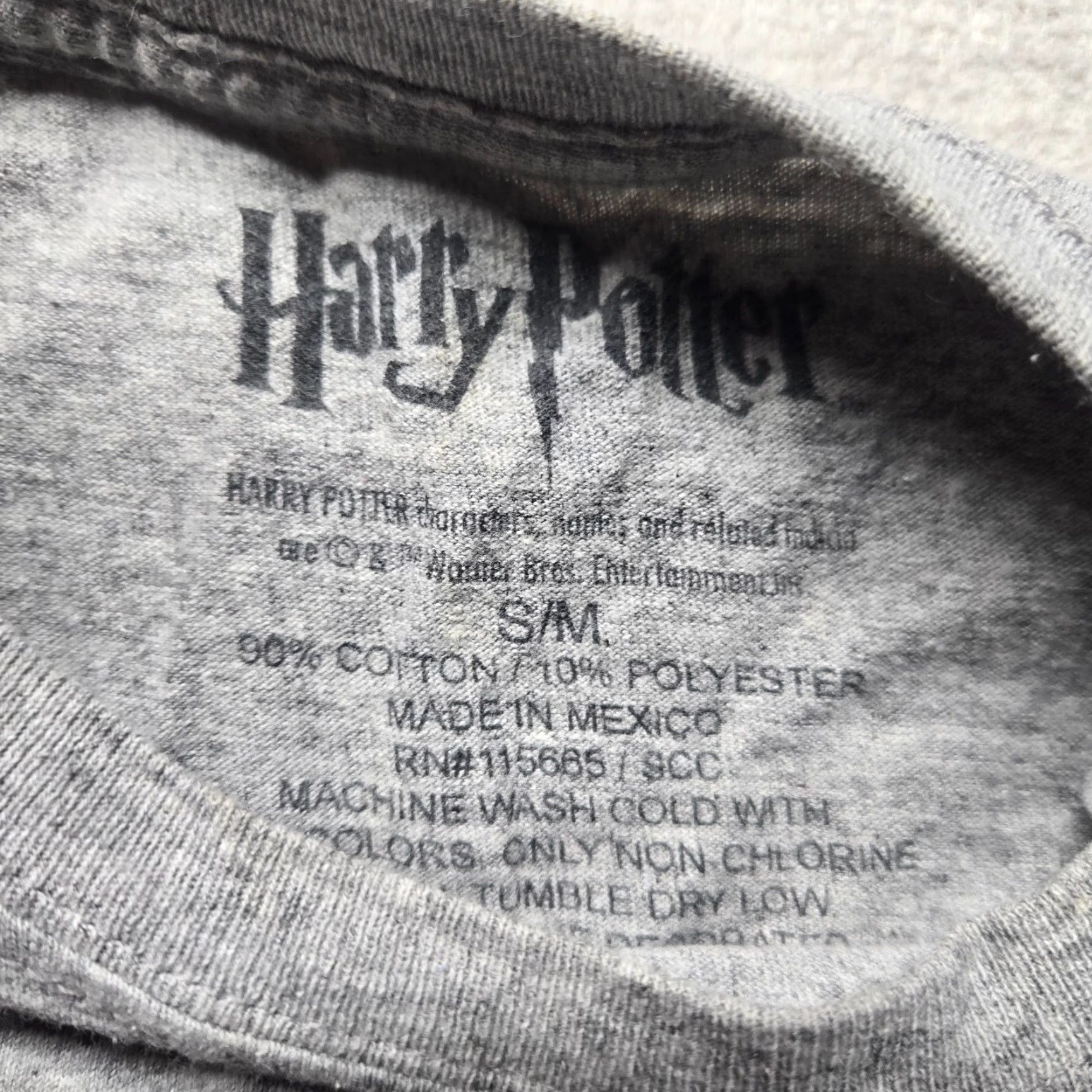 Vintage Harry Potter Shirt Gray Men's M Short Sleeve Crew Neck Graphic Size US M / EU 48-50 / 2 - 3 Thumbnail