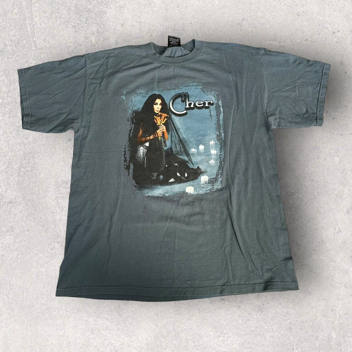 image of Band Tees x Giant Vintage Cher Tee in Blue, Men's (Size XL)