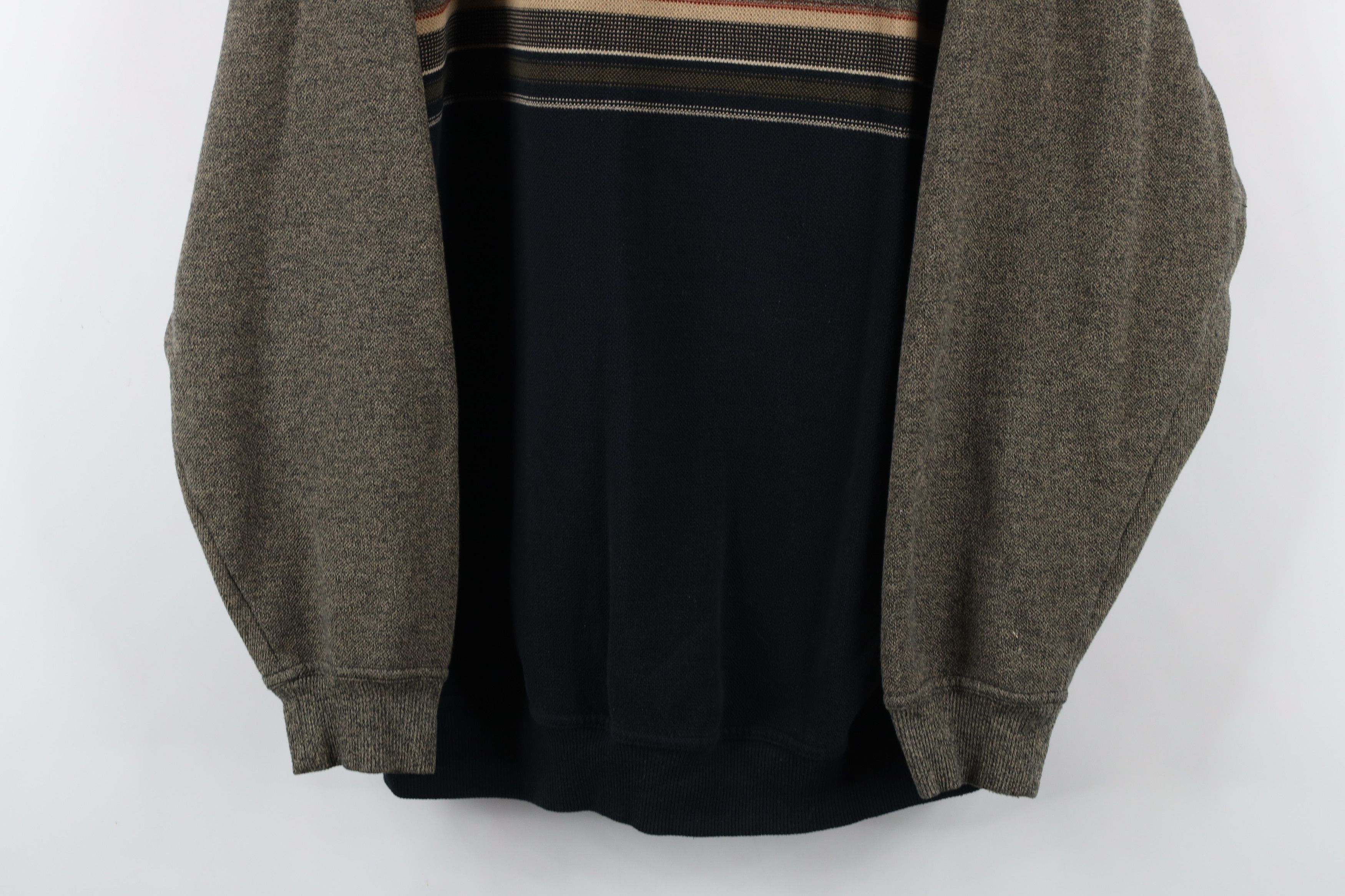 Vintage Vintage 90s Streetwear Knit Striped Crewneck Sweatshirt Size US XL / EU 56 / 4 - 3 Thumbnail