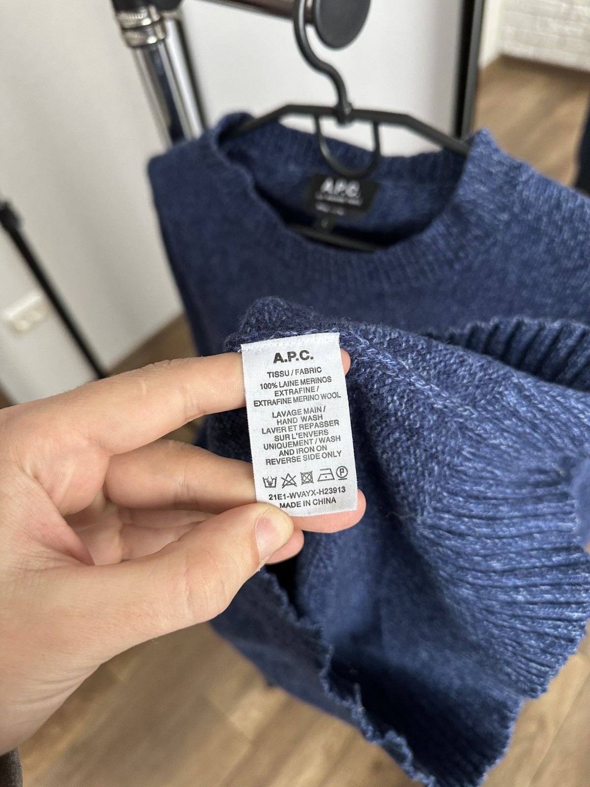 A.P.C. A.P.C. Merino Wool Sweater Pullover Size US L / EU 52-54 / 3 - 8 Thumbnail