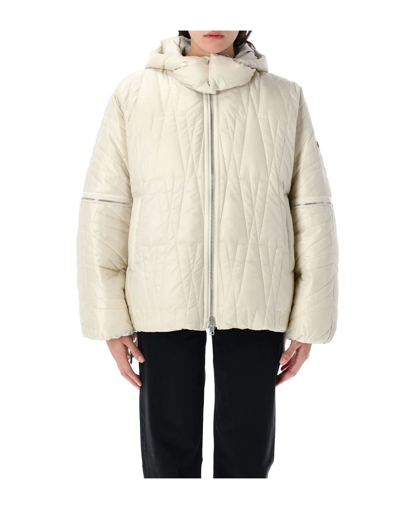 o1y1125 Hooded Shell Jacket in White