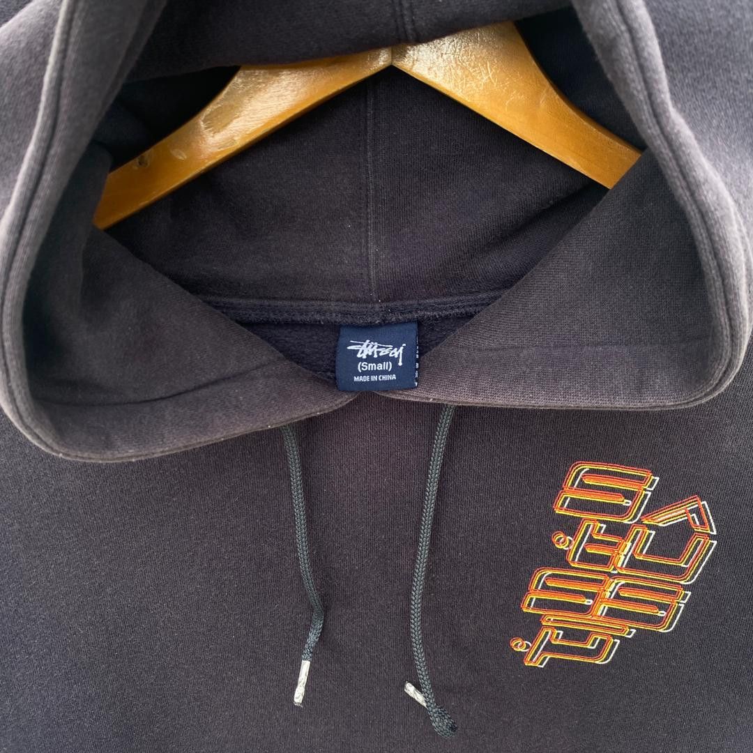 Stussy × Vintage VINTAGE STUSSY HOODIE SMALL OVERSIZED PULLOVER Size US S / EU 44-46 / 1 - 7 Thumbnail