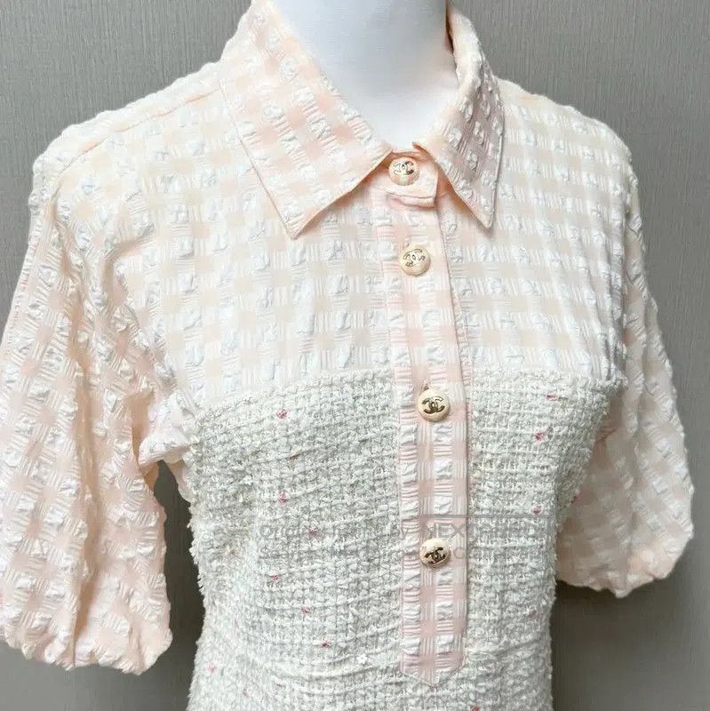 Chanel Chanel Summer Short Sleeve Dress in Light Pink . Size M / US 6-8 / IT 42-44 - 4 Thumbnail