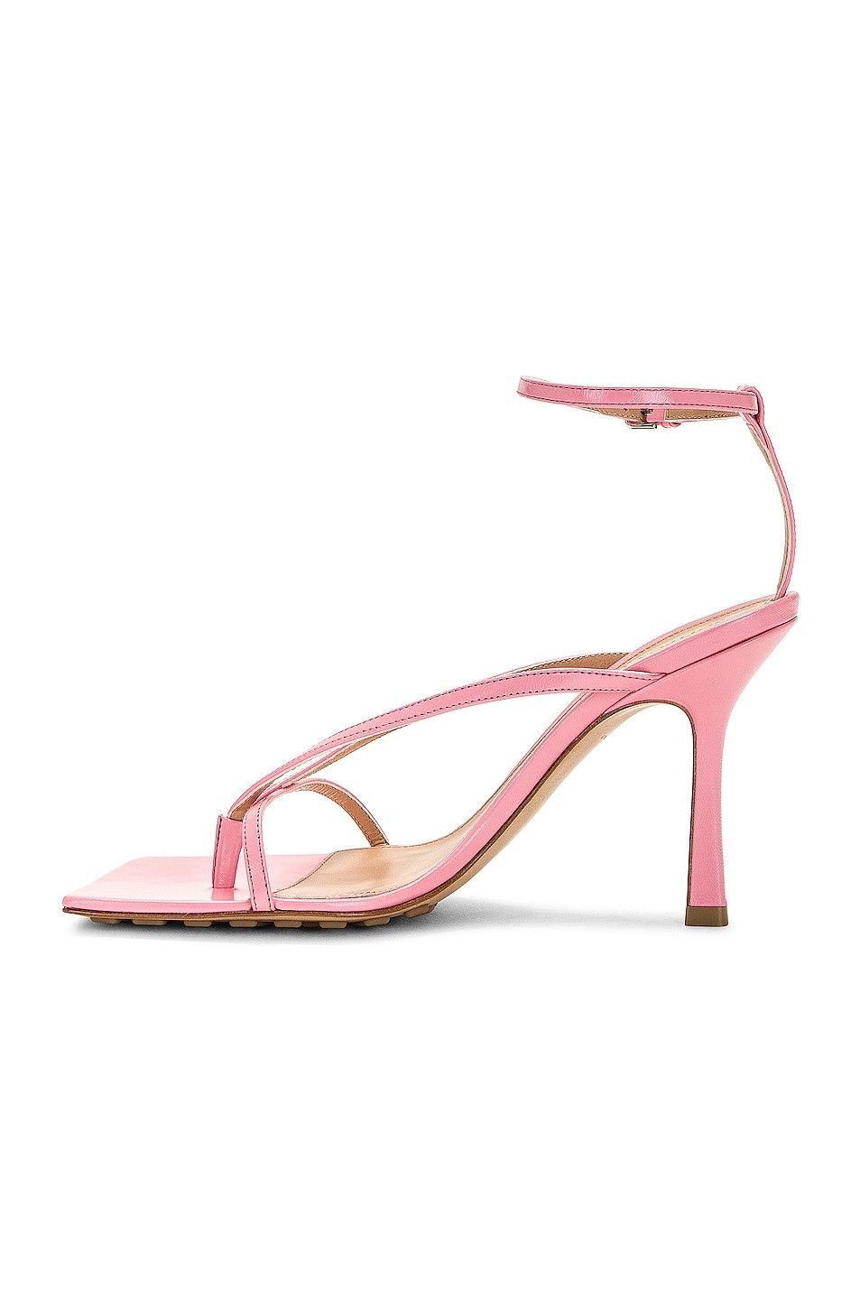 Bottega Veneta o1n1vont1125 Stretch Strap Sandals in Pink Size US 7 / IT 37 - 4 Thumbnail