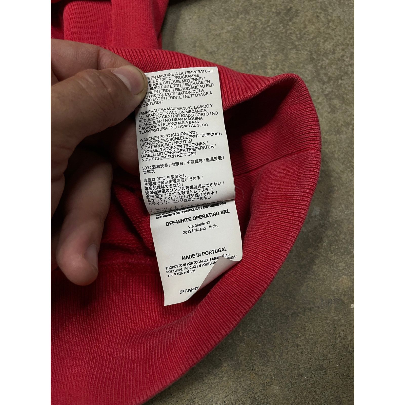 Off-White Off-White Crewneck Red Mona Lisa Medium Used Size US M / EU 48-50 / 2 - 6 Thumbnail