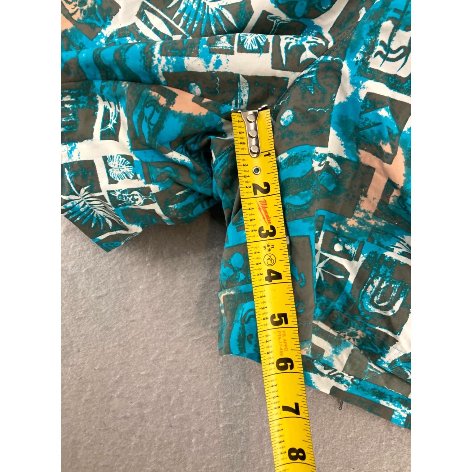 Vintage Columbia PFG Mens Swim Trunks Shorts 2XL Lined Blue Tropical Light Weight Nylon Polyester Blended Fabric Size US 39 - 4 Thumbnail