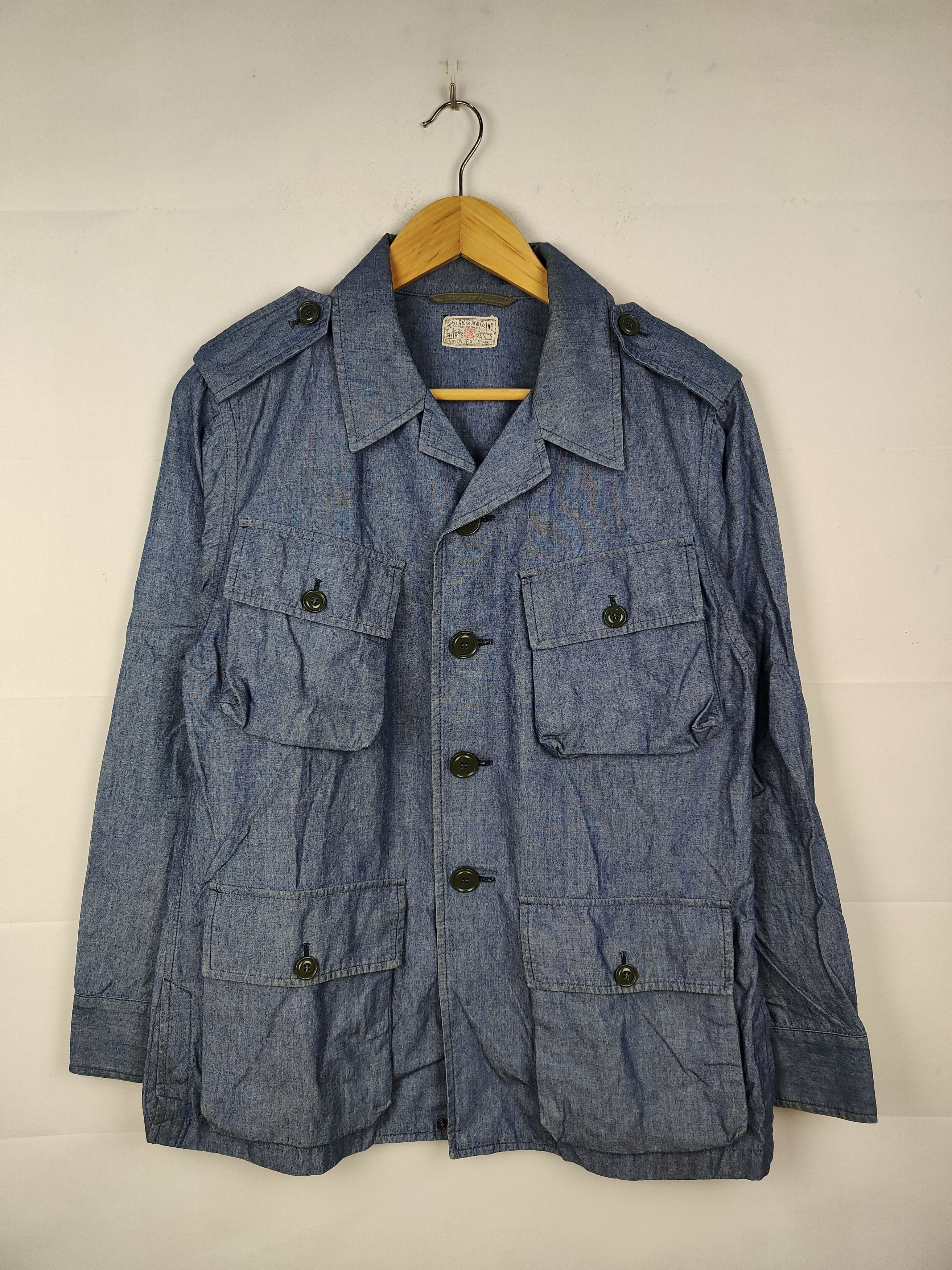Buzz Rickson's Vintage Buzz Ricksons Selvedge Slant Pocket BDU field jacket Size US M / EU 48-50 / 2 - 1 Thumbnail