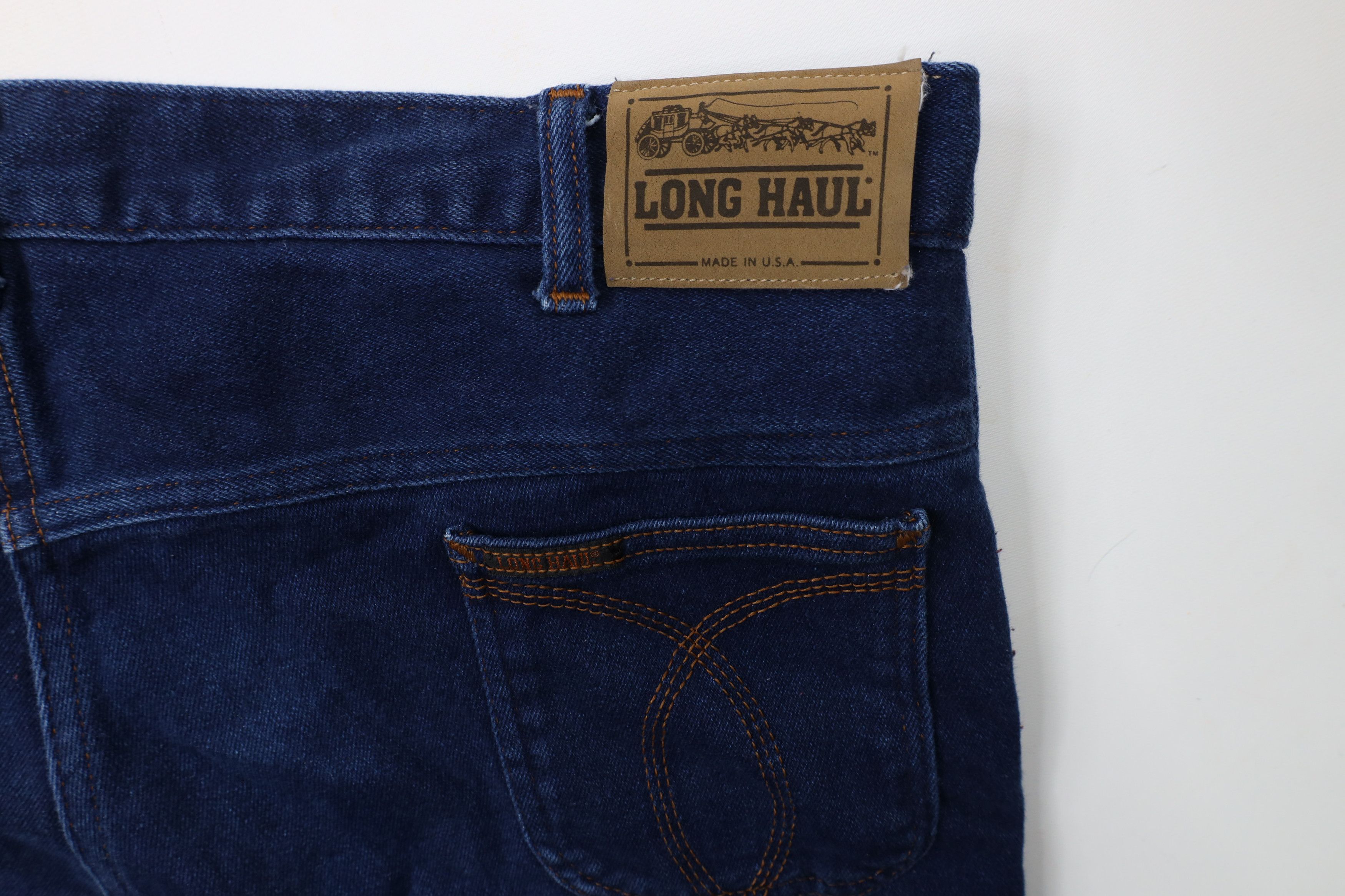 Vintage Vintage 70s Streetwear Bootcut Western Denim Jeans Blue USA Size US 44 / EU 60 - 13 Thumbnail