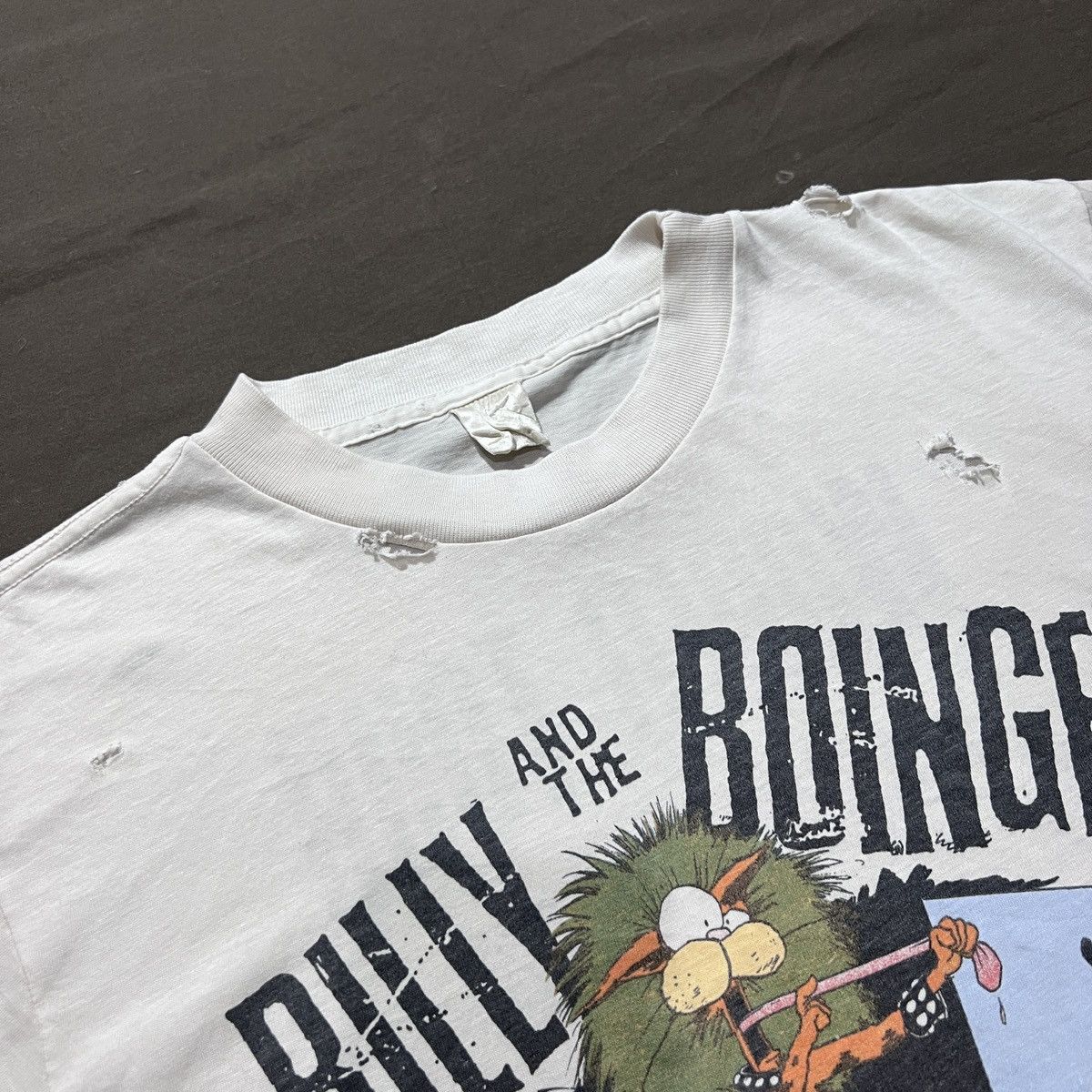 Vintage Vintage 80s Billy And The Boingers World Tour Thrashed Humor Size US M / EU 48-50 / 2 - 9 Thumbnail