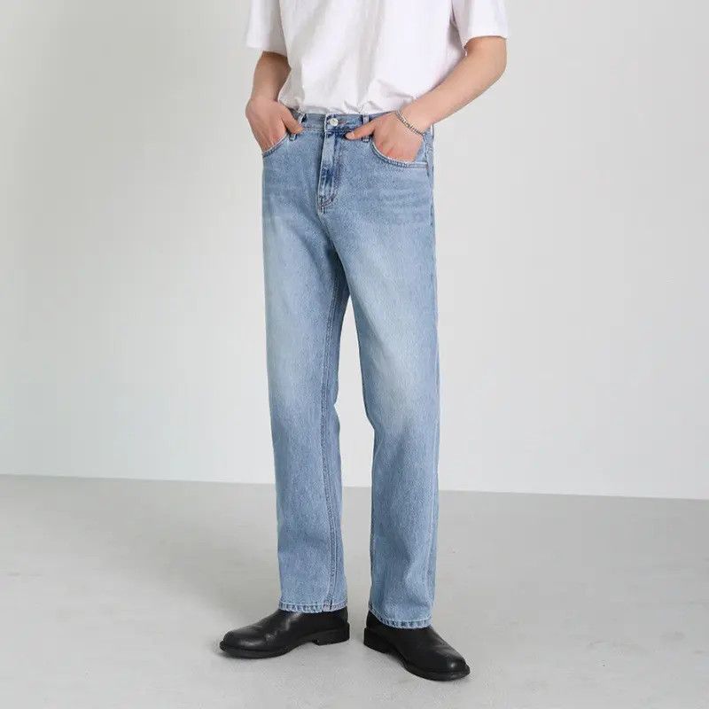 Japanese Brand Retro straight leg wide leg casual jeans Size US 32 / EU 48 - 2 Thumbnail
