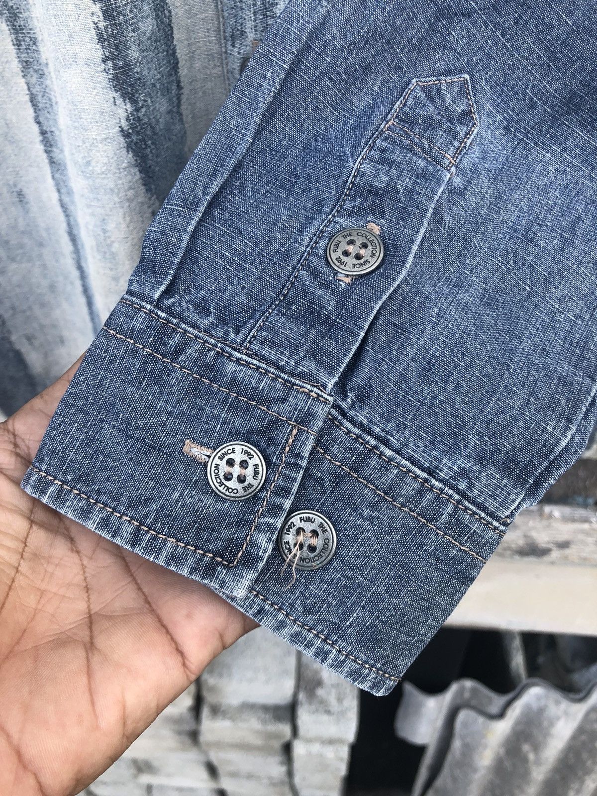 Fubu × Vintage 🔥Vintage Y2K🔥Fubu Collection Denim Longsleeve Size US L / EU 52-54 / 3 - 12 Thumbnail
