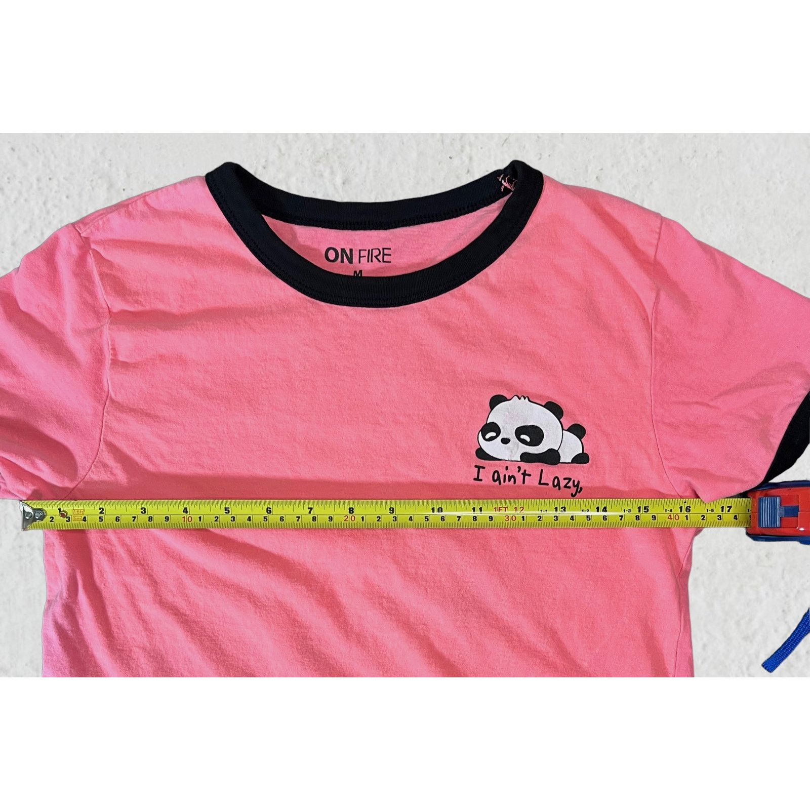 Xavier Delcour Lazy Panda Pink Shirt - On Fire - Size Medium Size M / US 6-8 / IT 42-44 - 11 Thumbnail