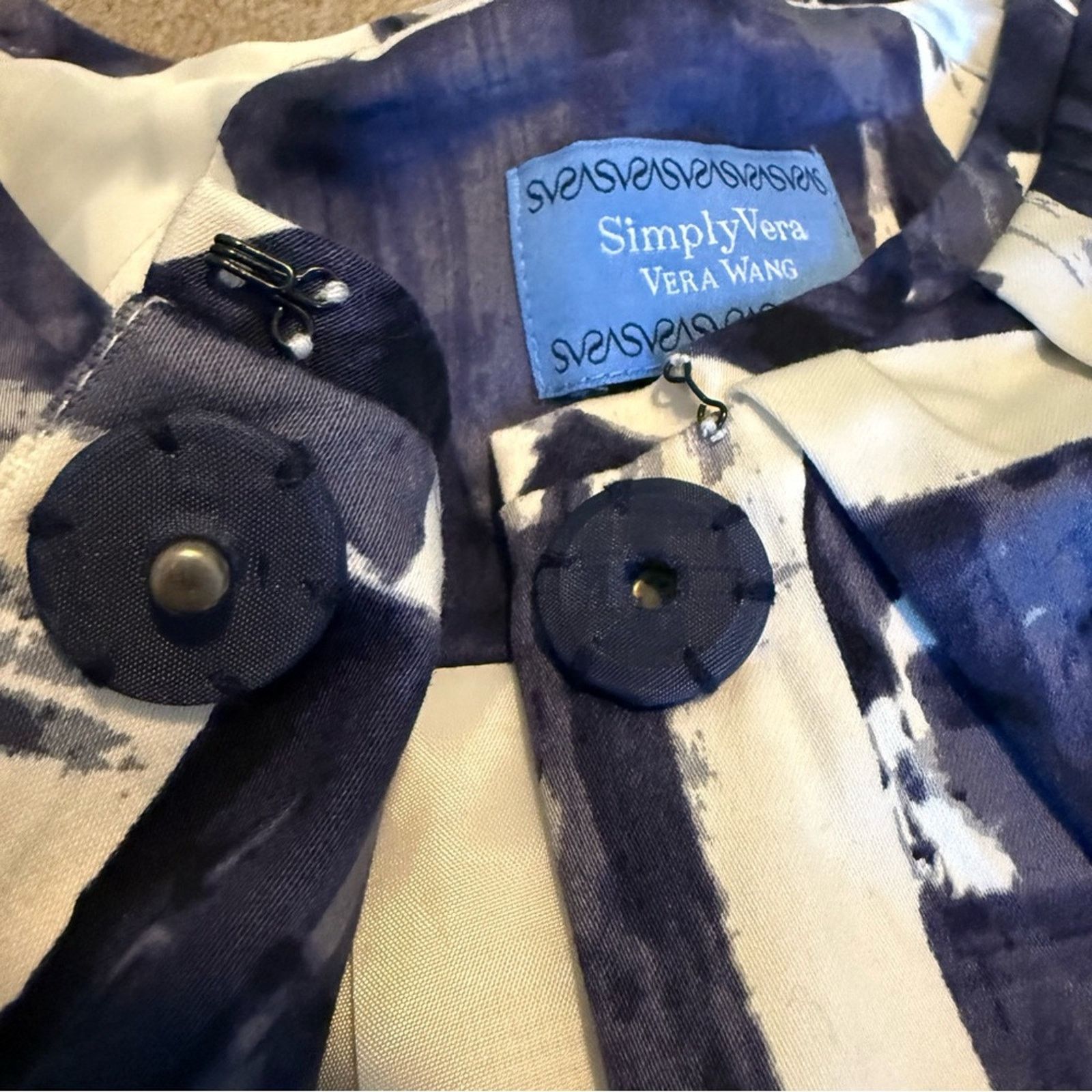 Vera Wang Simply Vera Vera Wang Artistic Jacket Size L / US 10 / IT 46 - 4 Thumbnail