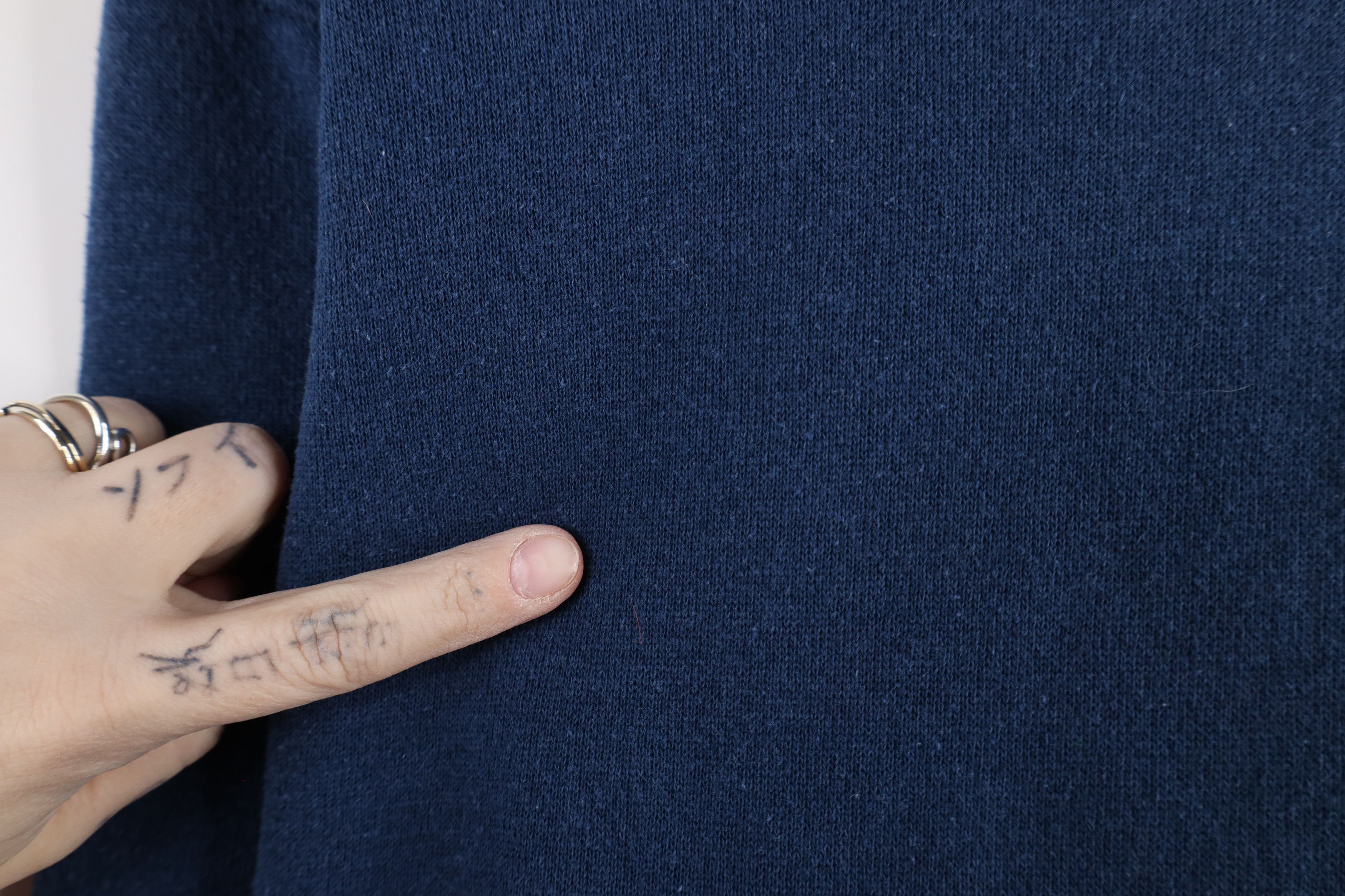 Vintage Vintage 80s 90s Streetwear Blank Hoodie Sweatshirt Blue USA Size US S / EU 44-46 / 1 - 5 Thumbnail