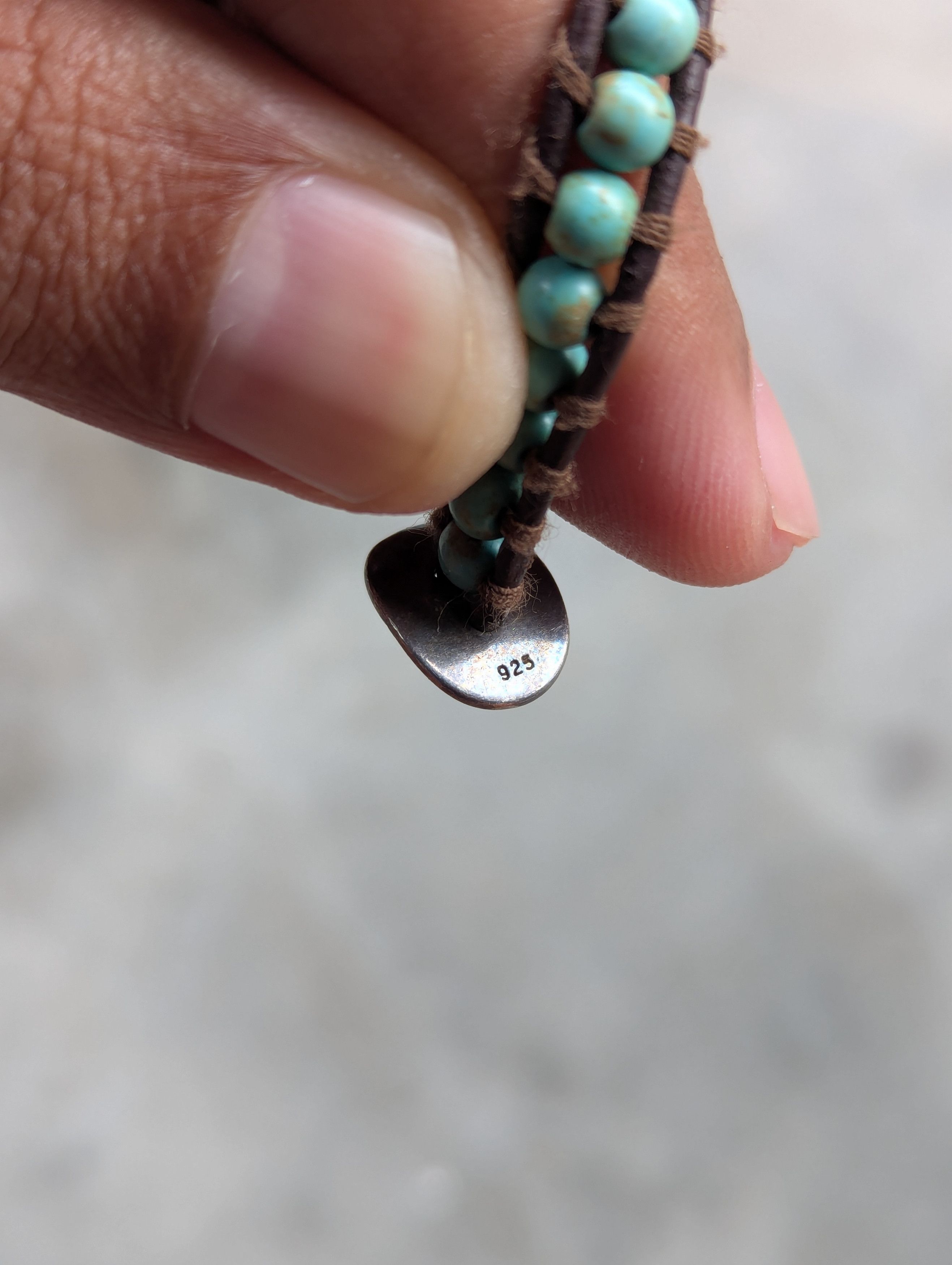 Sterling Silver Chan Luu Turquoise Sterling Silver Leather Wrap Bracelet Size ONE SIZE - 4 Thumbnail