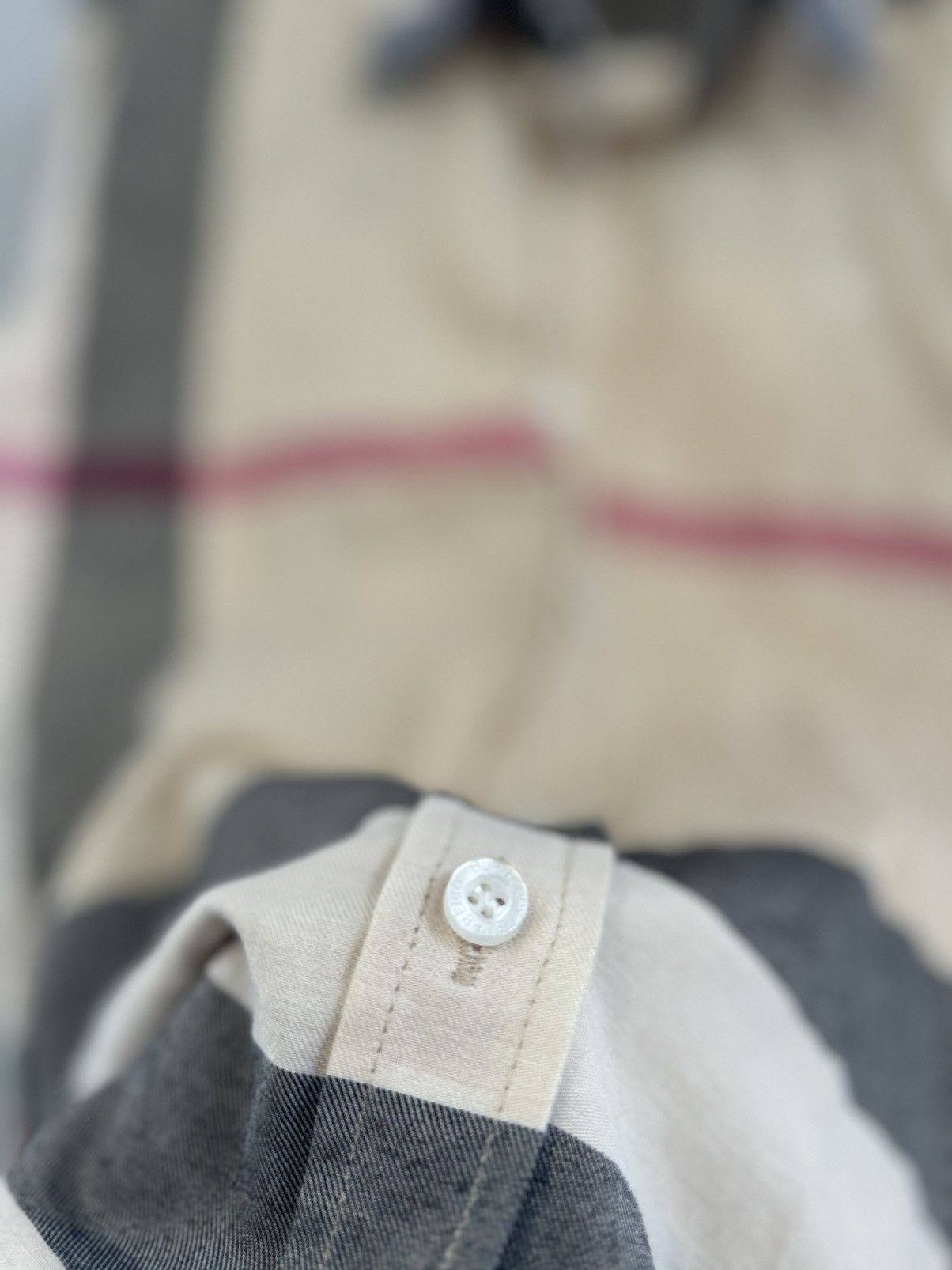 Burberry × Vintage Burberry Nova Check Beige Shirt Size M / US 6-8 / IT 42-44 - 5 Thumbnail