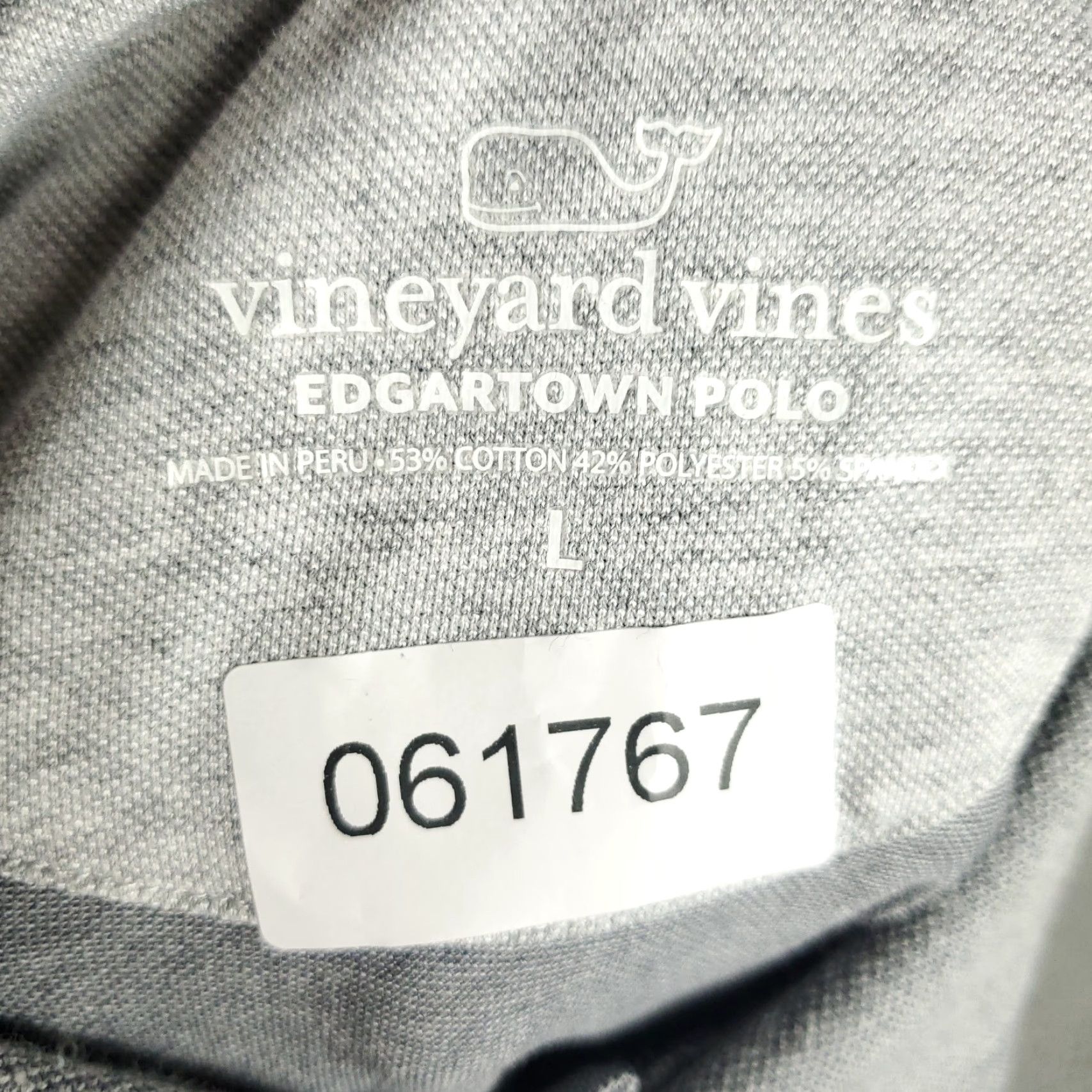 Vineyard Vines Vineyard Vines Polo Shirt Mens Large Gray Whale Short Sleeve Casual Size US L / EU 52-54 / 3 - 6 Thumbnail