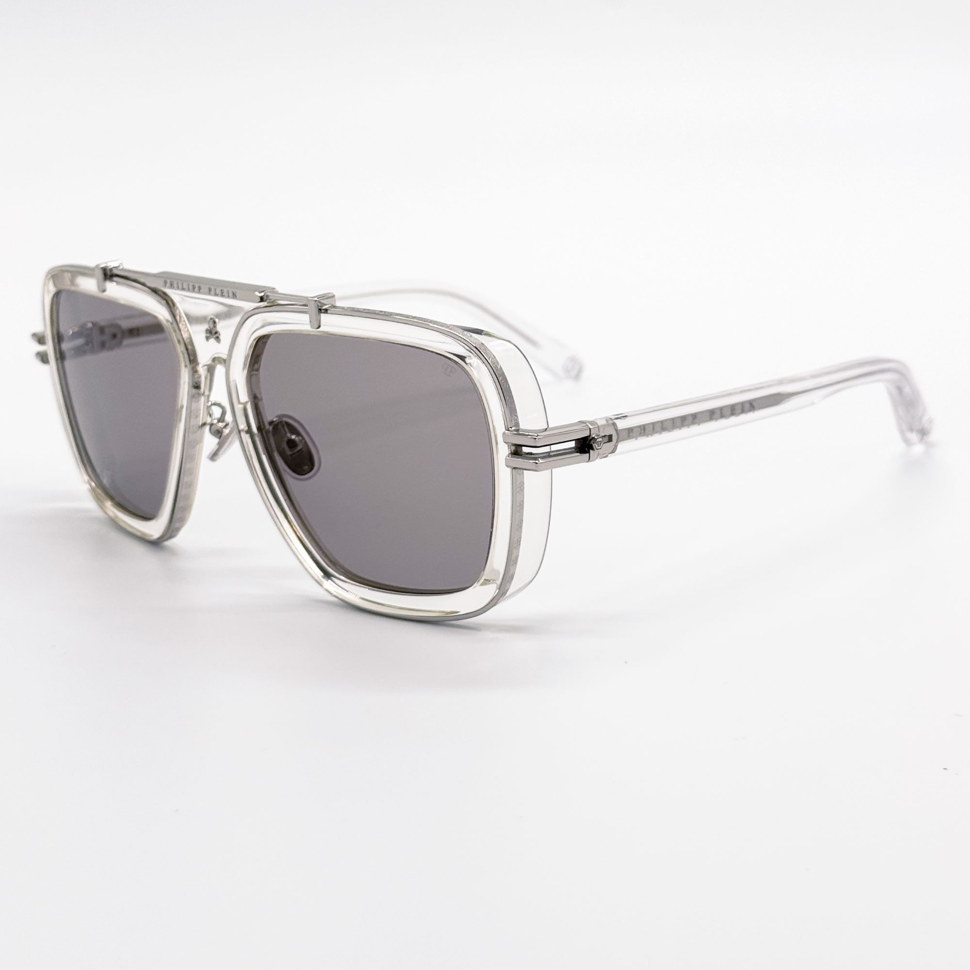 Philipp Plein NEW PHILIPP PLEIN SUNGLASSES SPP109V 79F SILVER MEN Size ONE SIZE - 7 Thumbnail