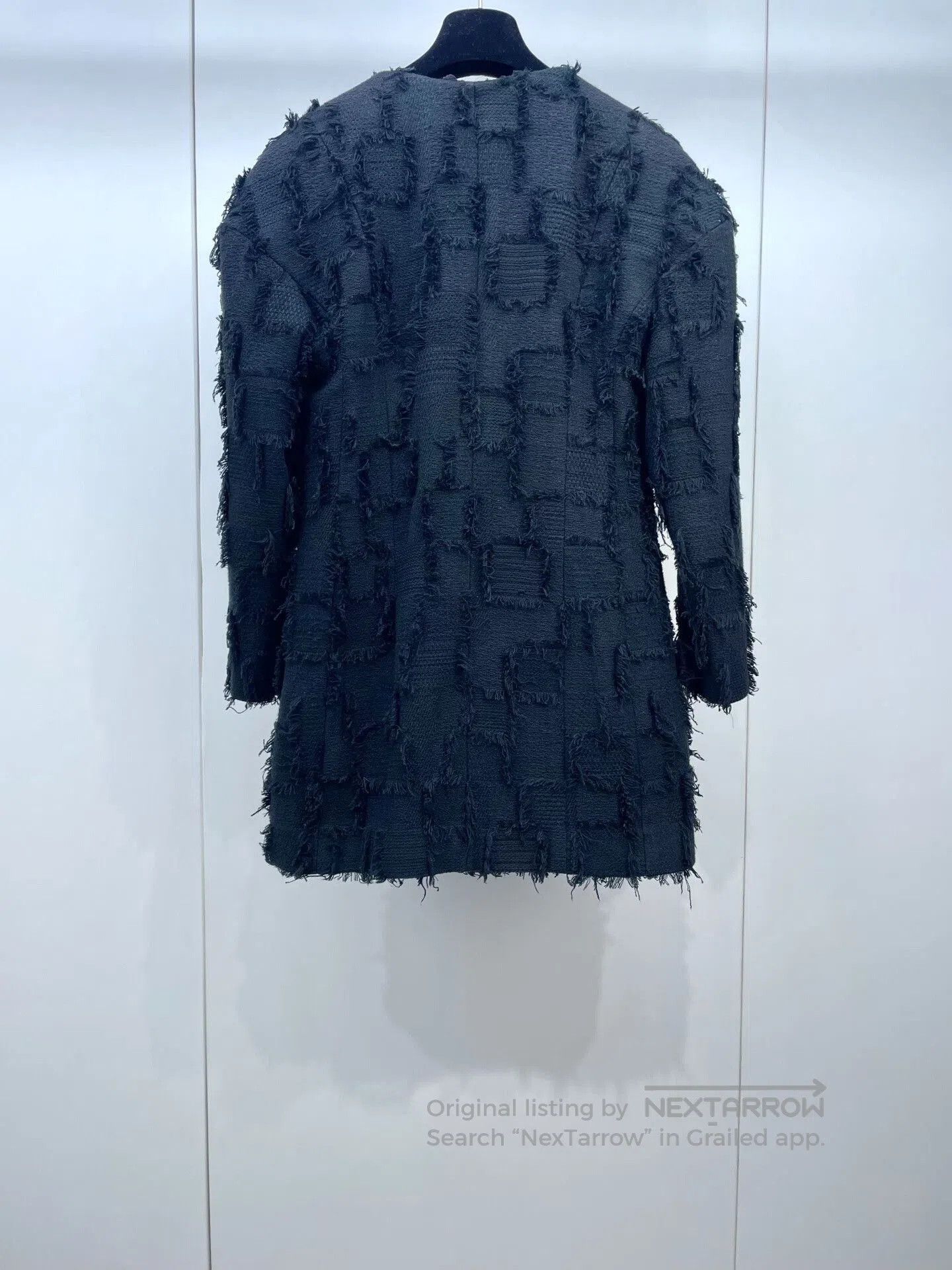 Chanel Chanel 21S Black Fringe Coat. Size XS / US 0-2 / IT 36-38 - 2 Thumbnail