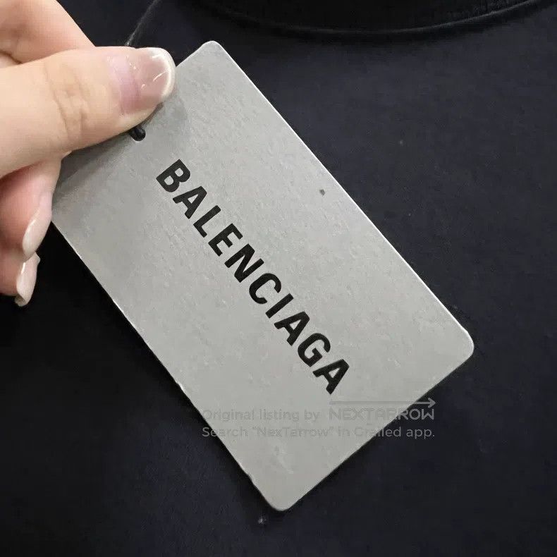 Balenciaga Balenciaga Black Back Logo Short Sleeve S Size Size US S / EU 44-46 / 1 - 3 Thumbnail
