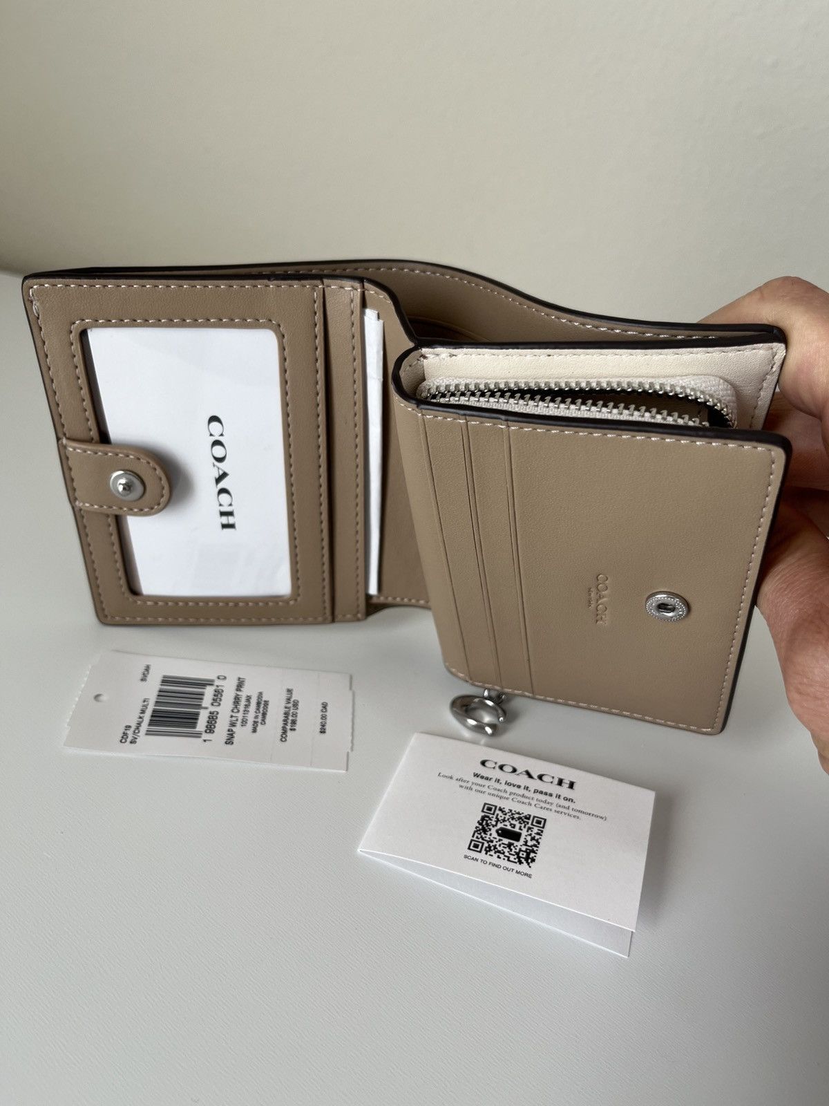 Coach Coach Snap Wallet With Cherry Print Size ONE SIZE - 6 Thumbnail