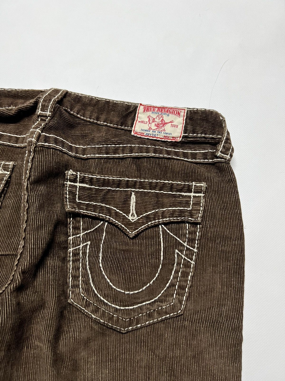 True Religion Vintage Y2k True Religion Brown🤎 Velvet Denim Jeans Rare 90s Size 30" / US 8 / IT 44 - 7 Thumbnail