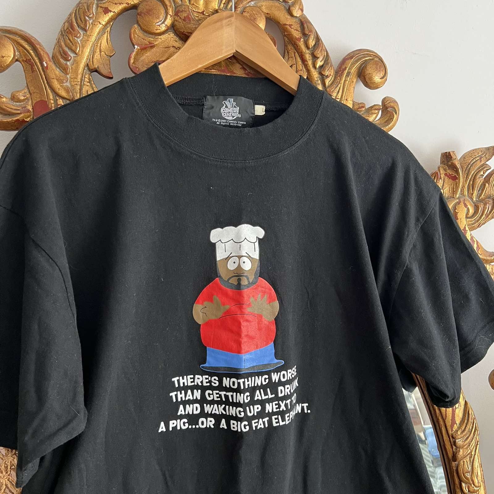 Vintage 2001 South Park Comedy Central Mesh T Shirt Size US L / EU 52-54 / 3 - 2 Thumbnail