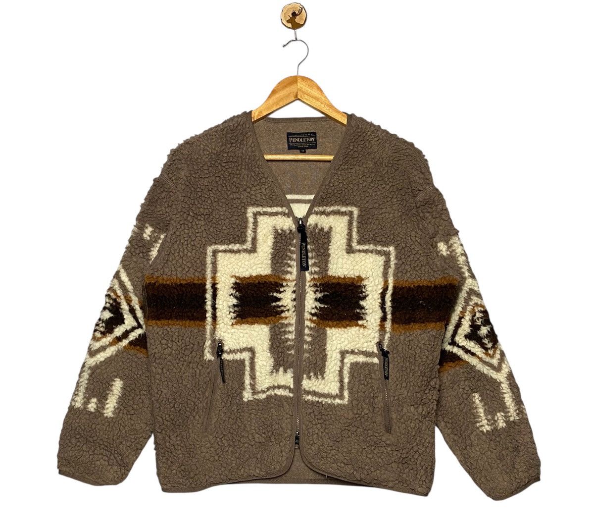 Pendleton Pendleton Woolend Clollab Beam Fleece Zipper Jacket Size US M / EU 48-50 / 2 - 1 Thumbnail