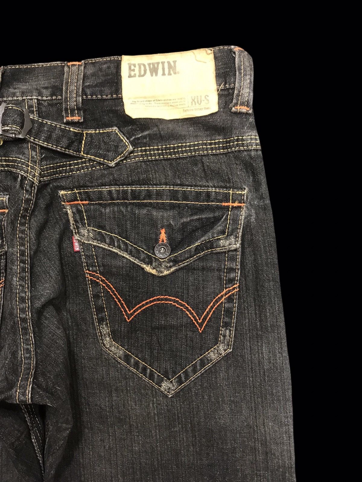 Edwin 💥FLARE💥RARE ARCHIVAL EDWIN XVS MUD WASH FLARE DENIM F247 Size US 33 - 12 Thumbnail