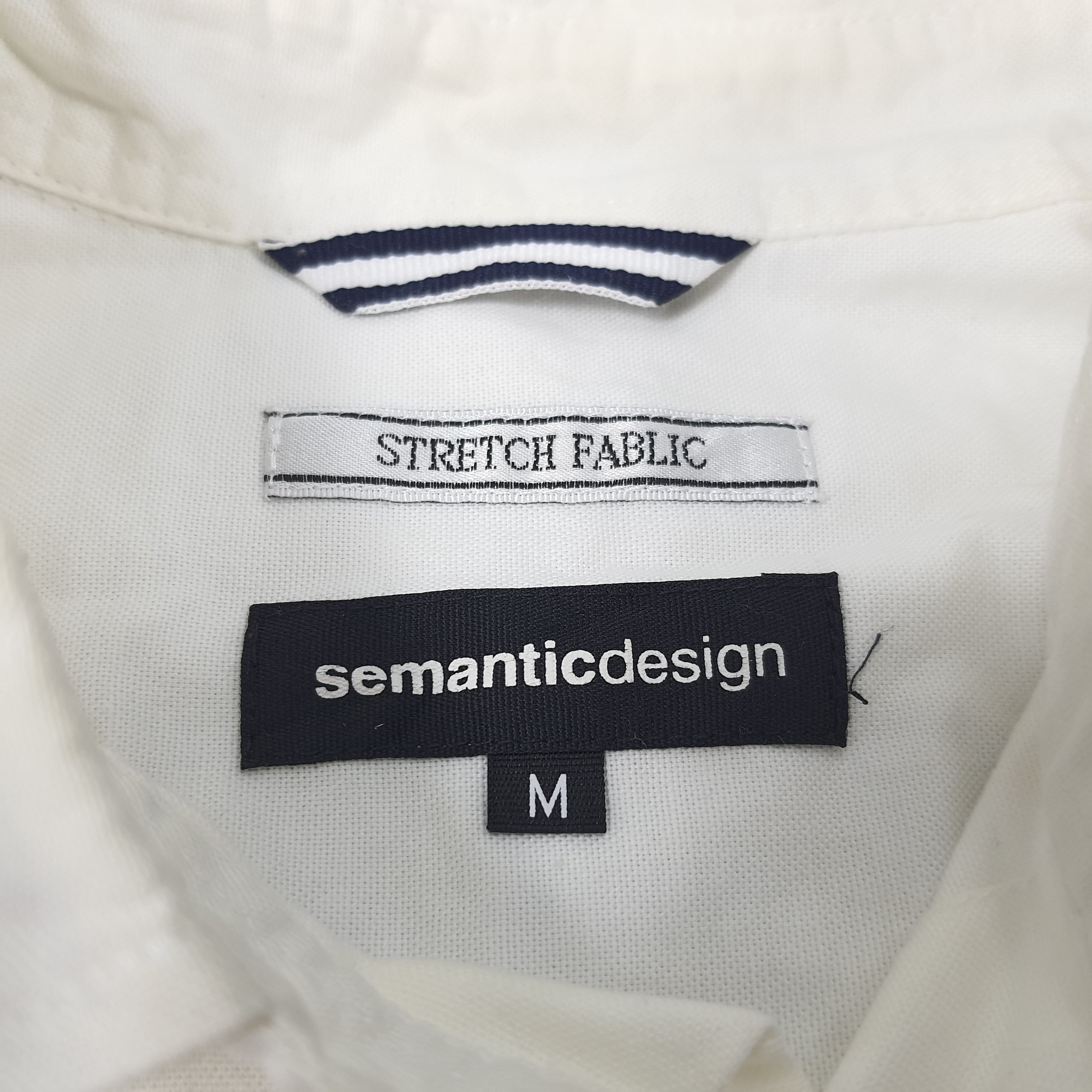 Designer × Vintage × semanticdesign Vintage Semantic Designer Stretch Fablic Casual Shirt Size US S / EU 44-46 / 1 - 5 Thumbnail