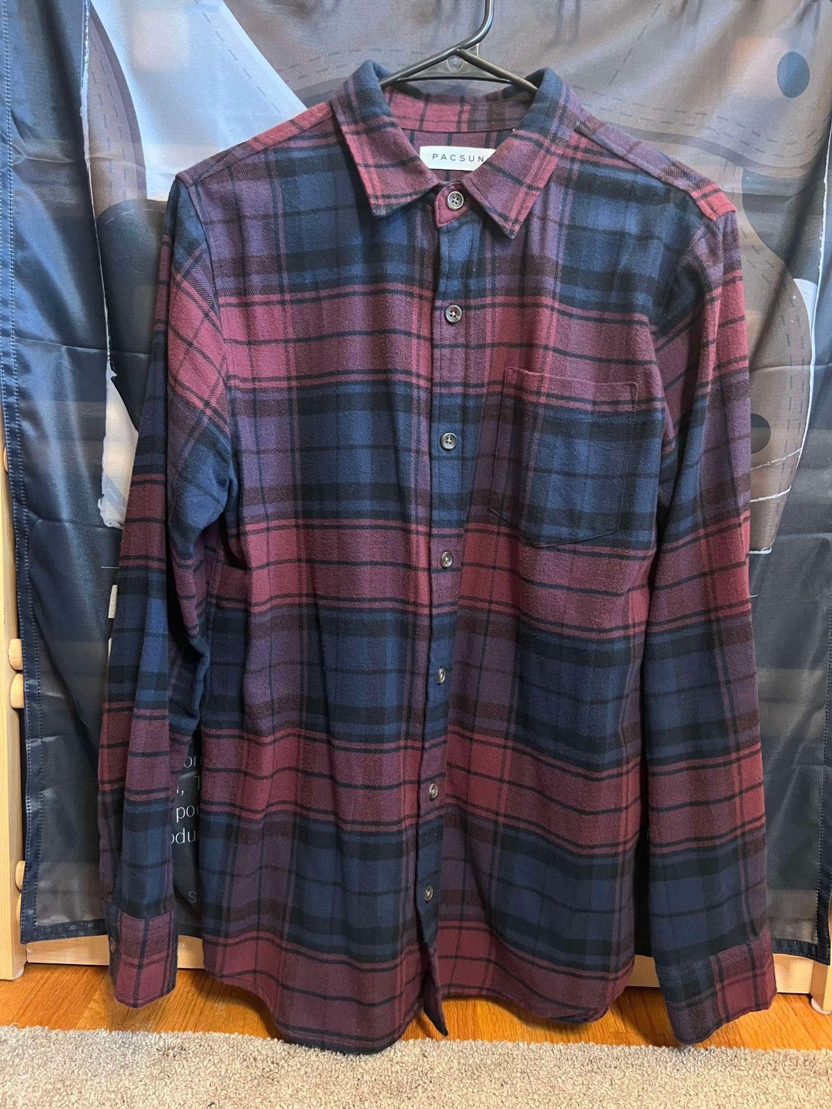 Pacsun Pacsun Maroon Flannel Size US S / EU 44-46 / 1 - 1 Preview